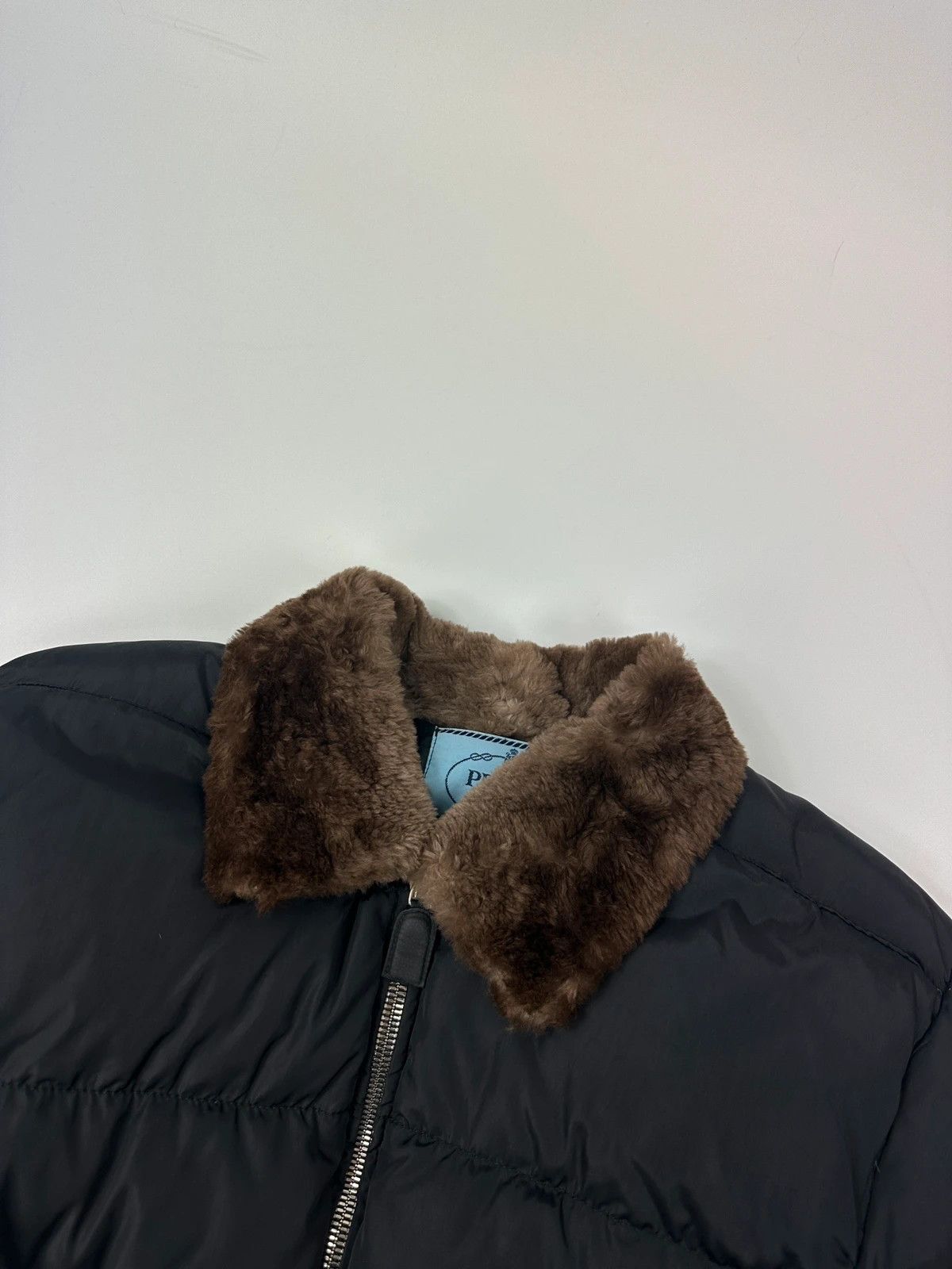 Prada Prada Milano FW1994 Black Cropped Bomber Puffer Jacket Size M / US 6-8 / IT 42-44 - 2 Thumbnail