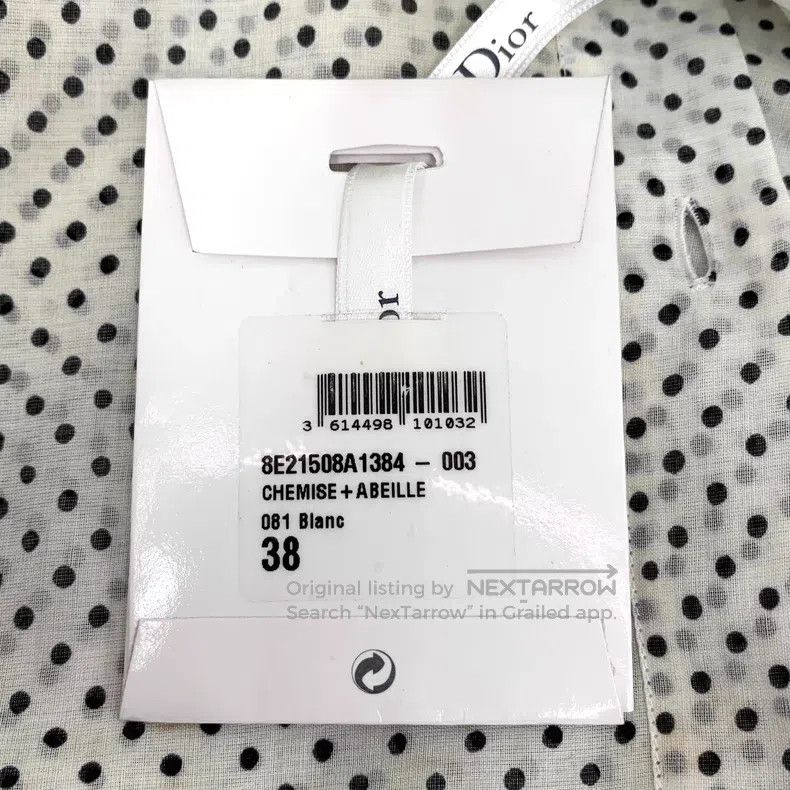 Dior Dior Colour-blocked polka dot love print cotton lapel sing Size XS / US 0-2 / IT 36-38 - 8 Thumbnail