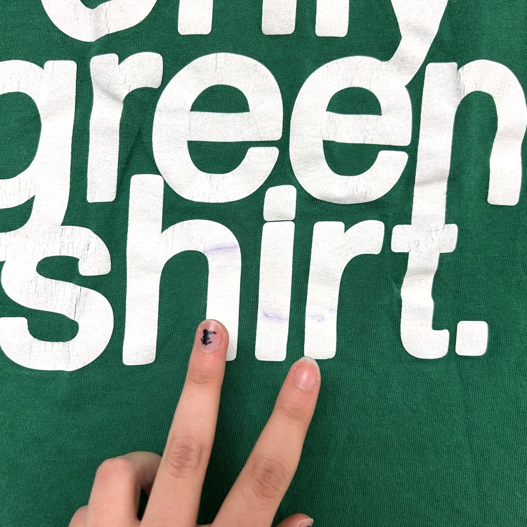 Vintage Green Funny Graphic Tee T-Shirt Mens Medium Green This Is My Only Shirt Size US M / EU 48-50 / 2 - 3 Thumbnail