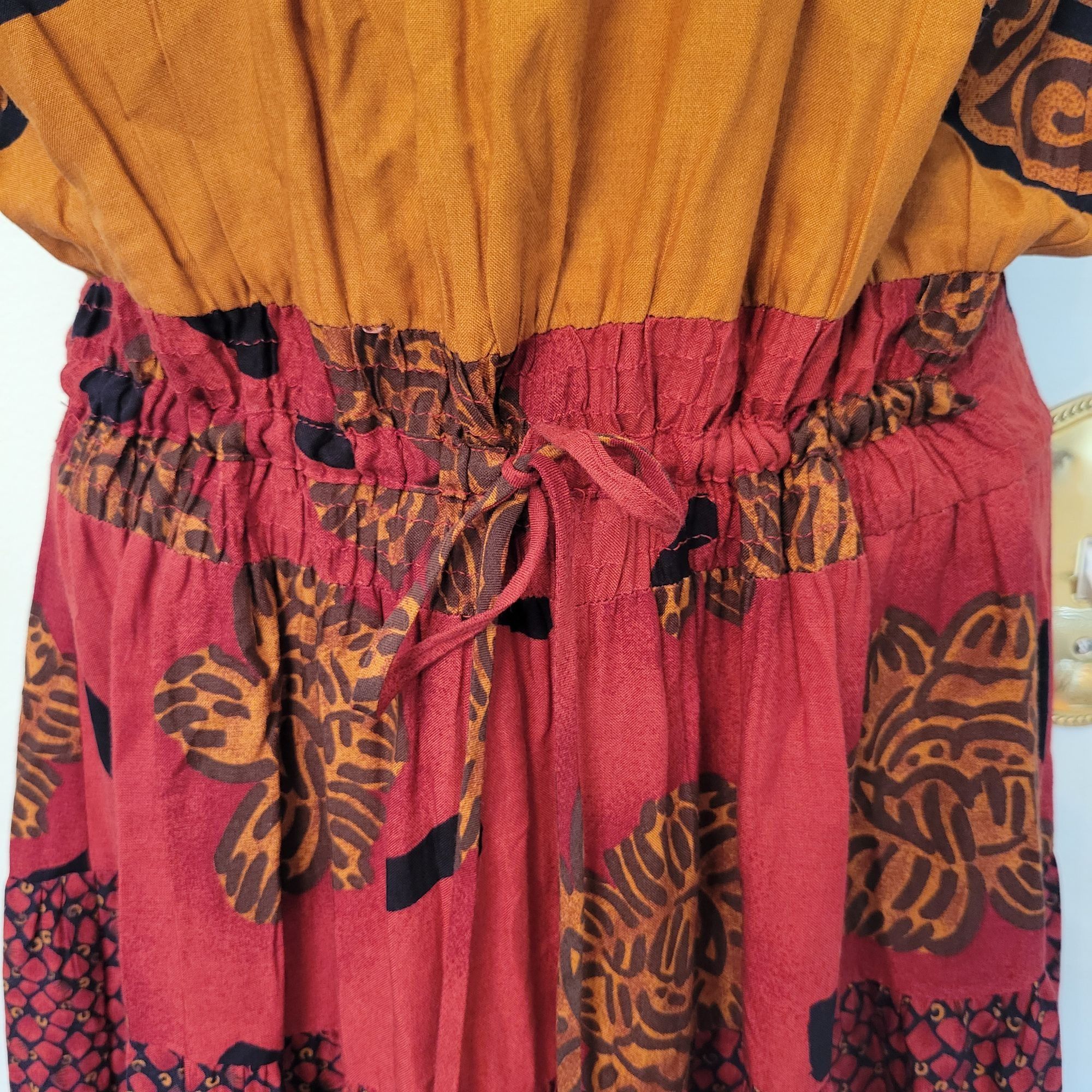 Vintage Vintage Kathie Lee Tribal Print Sleeveless Maxi Dress Blouso Size M / US 6-8 / IT 42-44 - 8 Thumbnail