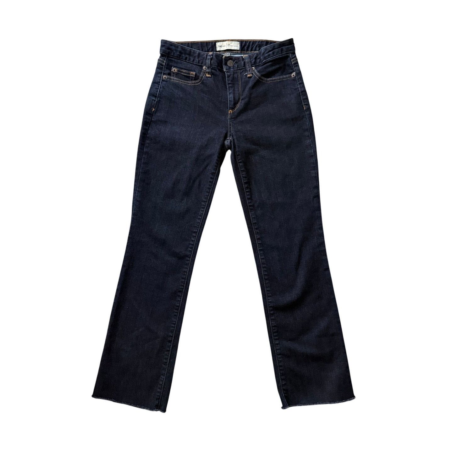 Gap Gap The Perfect Boot Bootcut/Straight Ankle Jeans Dark Wash Size 25" / US 0 / IT 36 - 1 Thumbnail