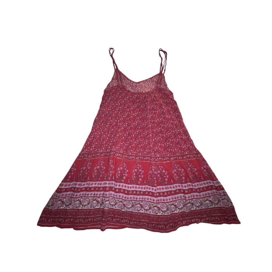 American Eagle Outfitters Red Print Slip Mini Dress Size S/P Y2k Sundress Boho Chic Size S / US 4 / IT 40 - 2 Thumbnail