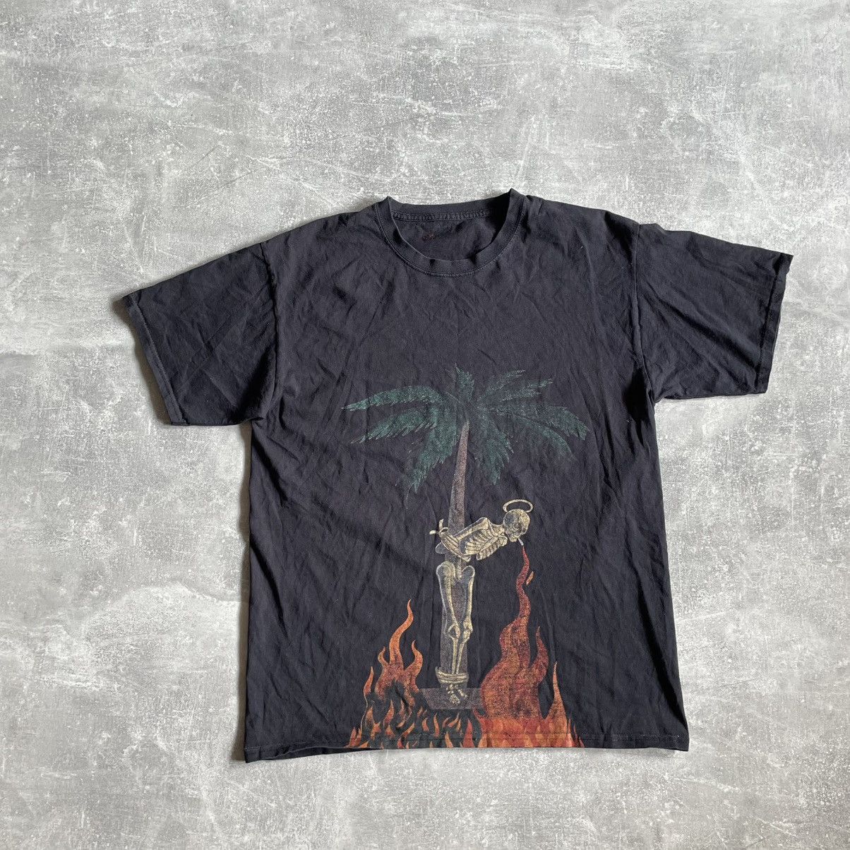 Other Burning Skeleton Joint Palm Tree aka Tee shirt firestarter Size US M / EU 48-50 / 2 - 1 Thumbnail