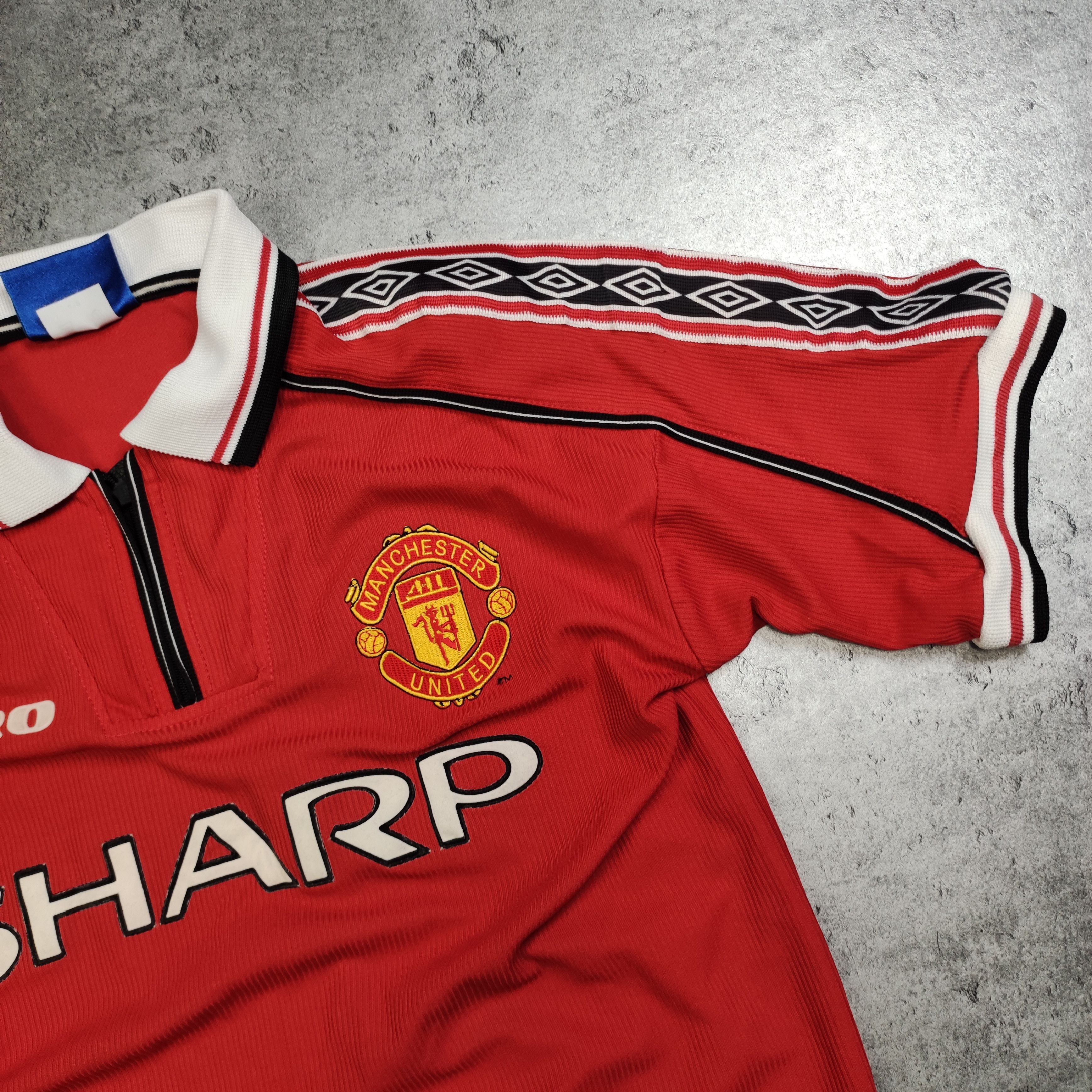 Vintage RARE 1998 Vintage #7 Beckham Manchester United Jersey Size US XXS / EU 40 - 6 Thumbnail