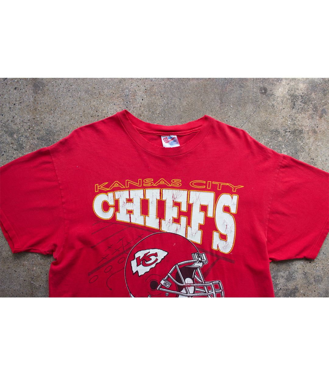 Vintage 90's Vintage Kansas City Chiefs T-Shirt Size US XXL / EU 58 / 5 - 3 Thumbnail