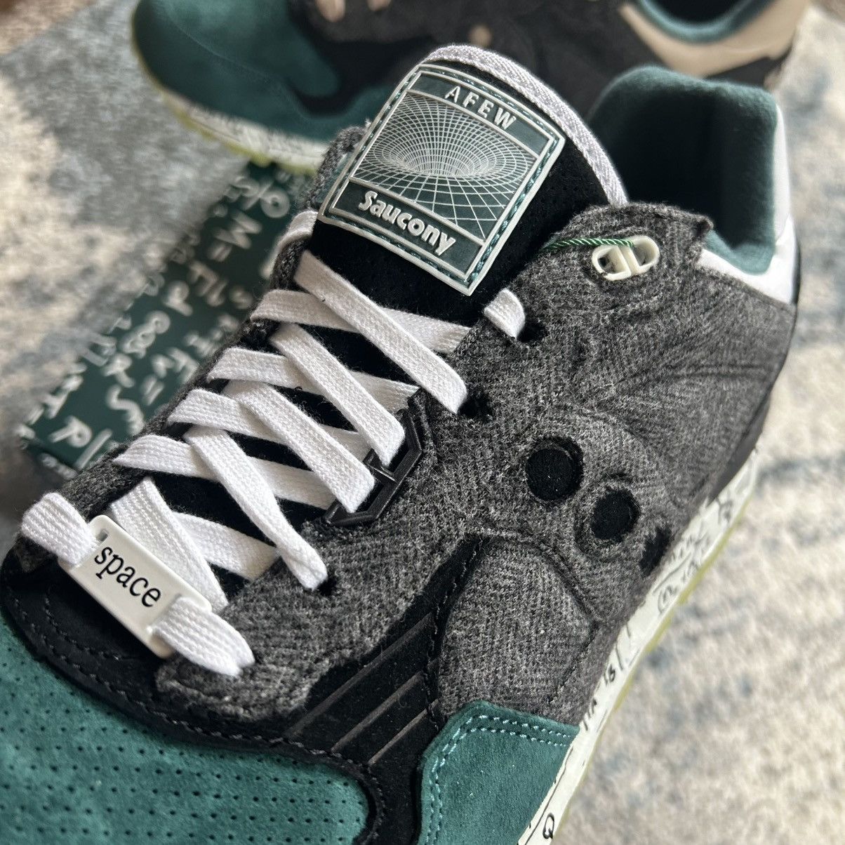 AFEW S70504-1 2020 AFEW STORE x SAUCONY SHADOW 5000 TiME & SPACE Size US 12 / EU 45 - 11 Thumbnail