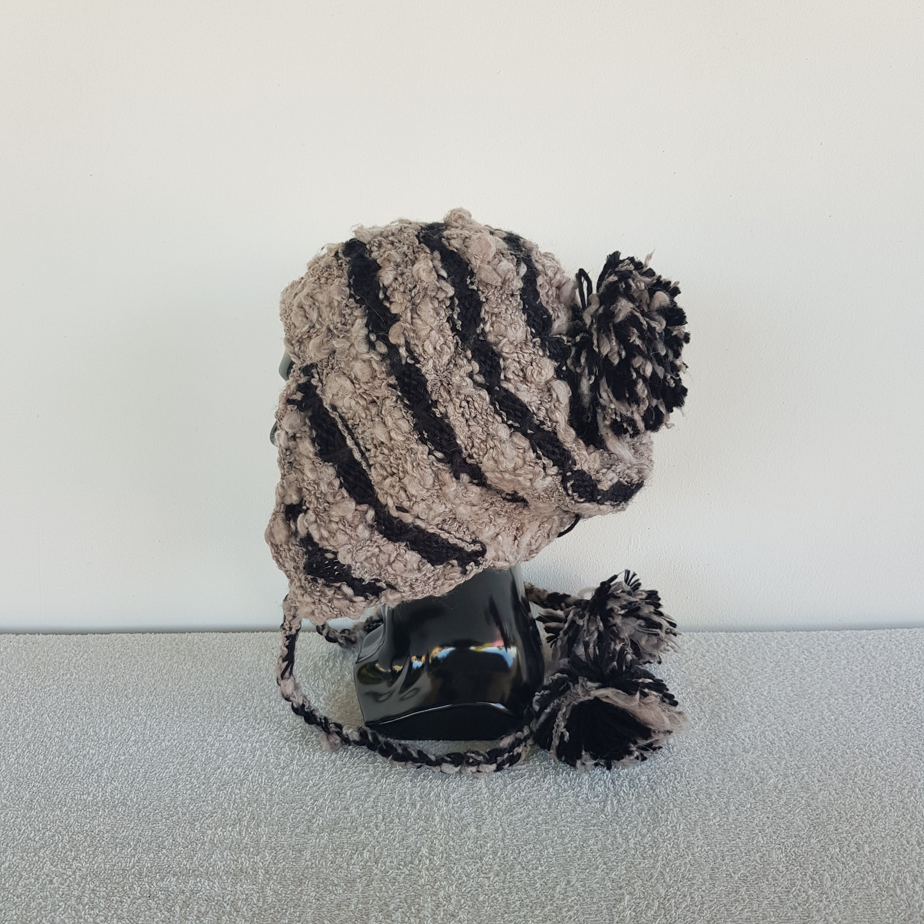 Other Vintage Japanese Homeless Earflap Beanie Ribbed Caps Hats. Size ONE SIZE - 4 Thumbnail