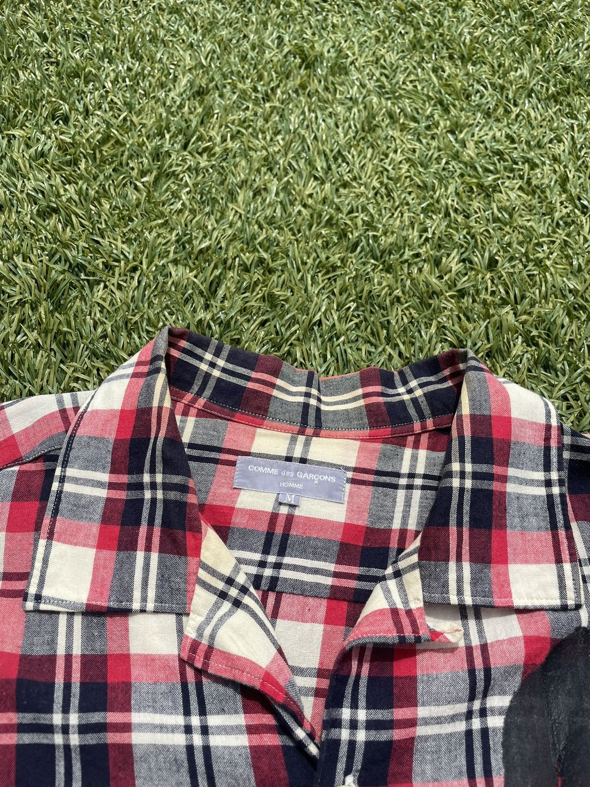 Comme des Garcons AD2002 Comme Des Garçons Homme Cuban Plaid Button Up Size US M / EU 48-50 / 2 - 2 Thumbnail