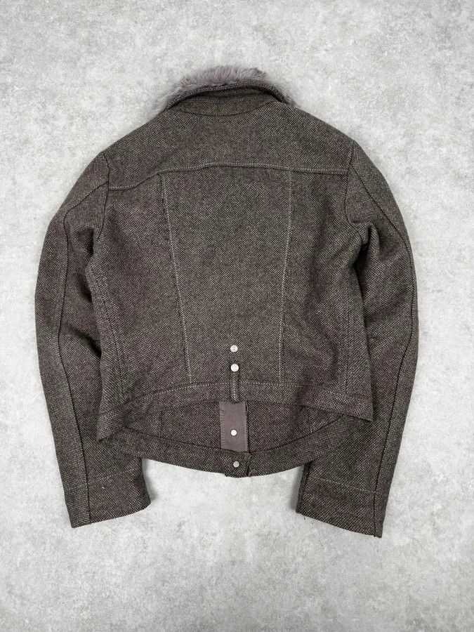 Marithe + Francois Girbaud 2000s Marithé + François Girbaud Grey Buttoned Jacket Size S / US 4 / IT 40 - 4 Thumbnail
