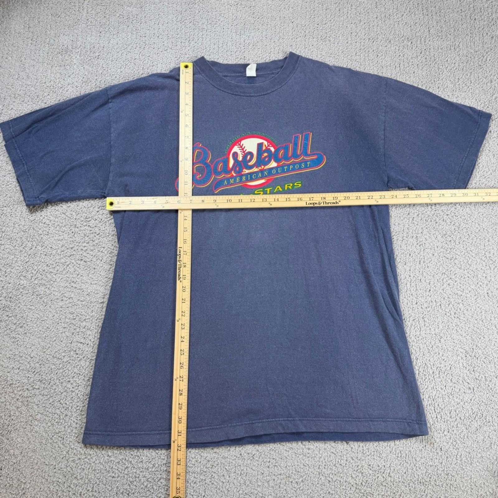 Other Vintage American Outpost Baseball All Stars T Shirt XL Navy Size US XL / EU 56 / 4 - 2 Thumbnail