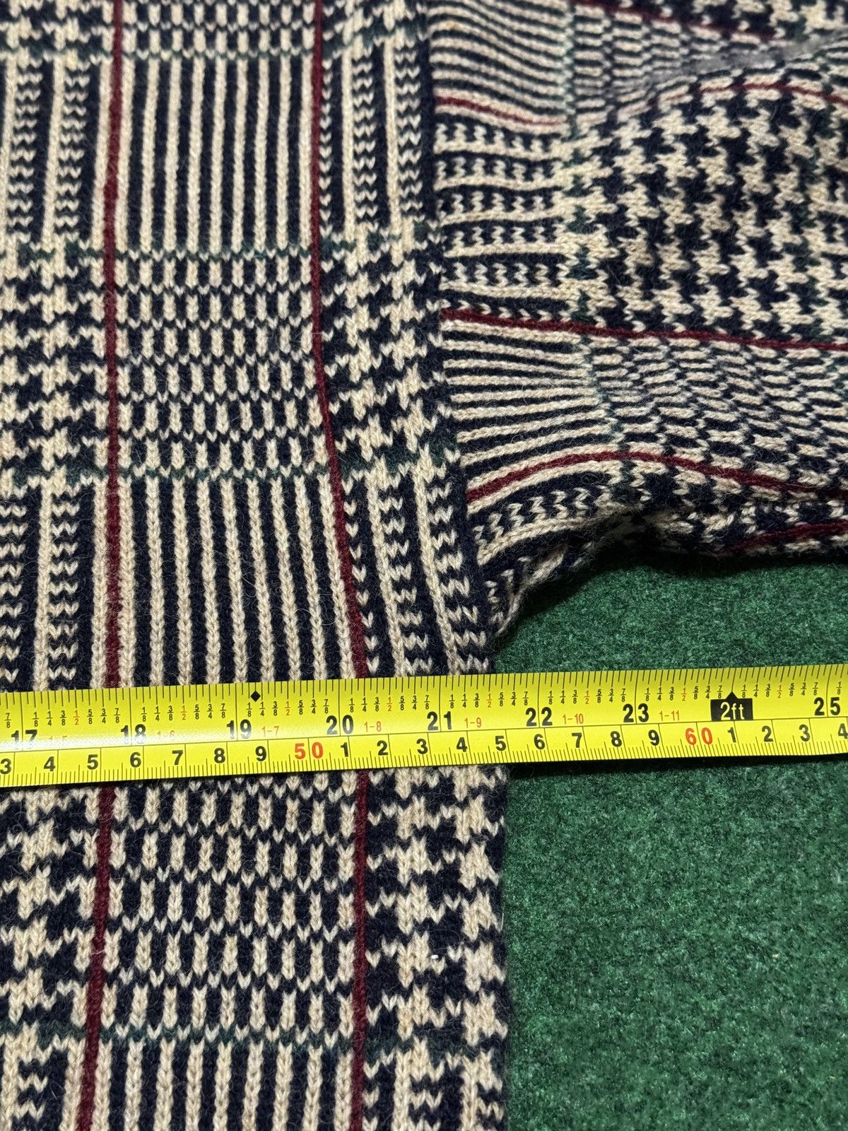Vintage Preswick And Moore Vintage 100% Wool Houndstooth XL Sweater Size US XL / EU 56 / 4 - 4 Thumbnail