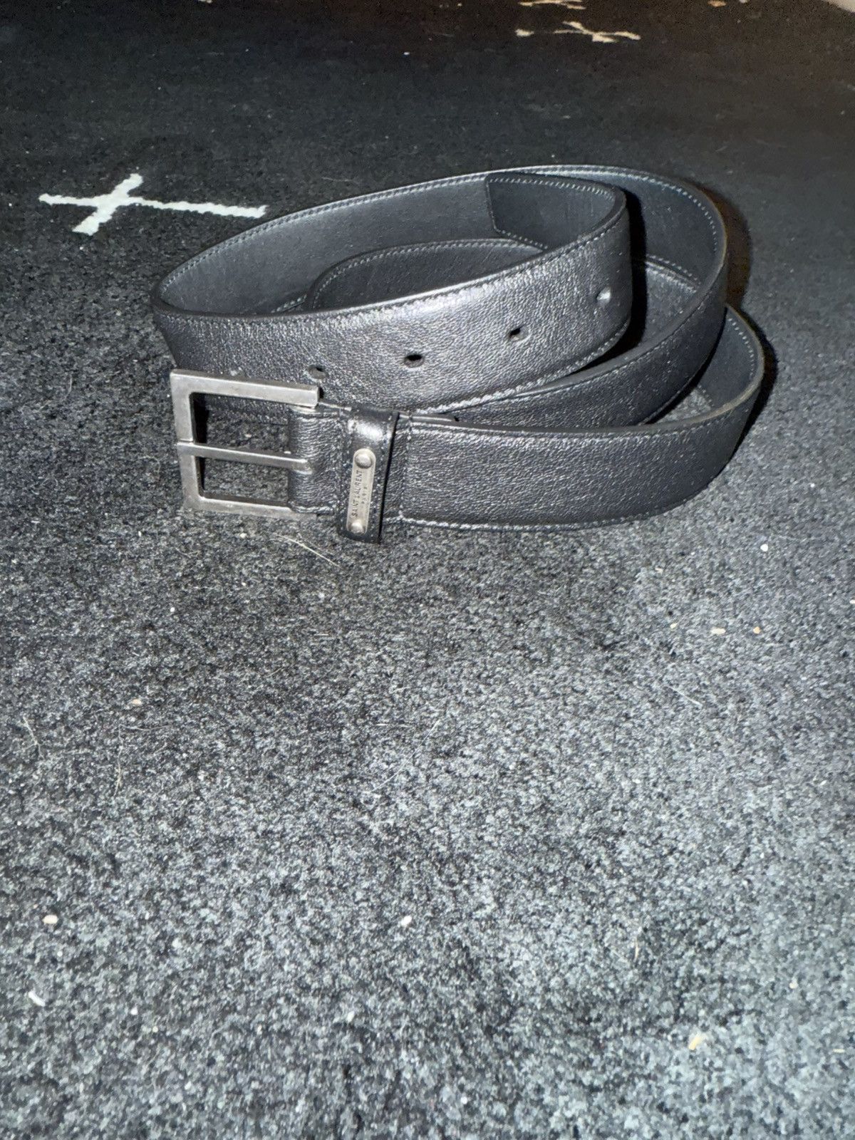Saint Laurent Paris SOLDDDSAINT LAURENT LEATHER BELT Size 32 - 1 Thumbnail