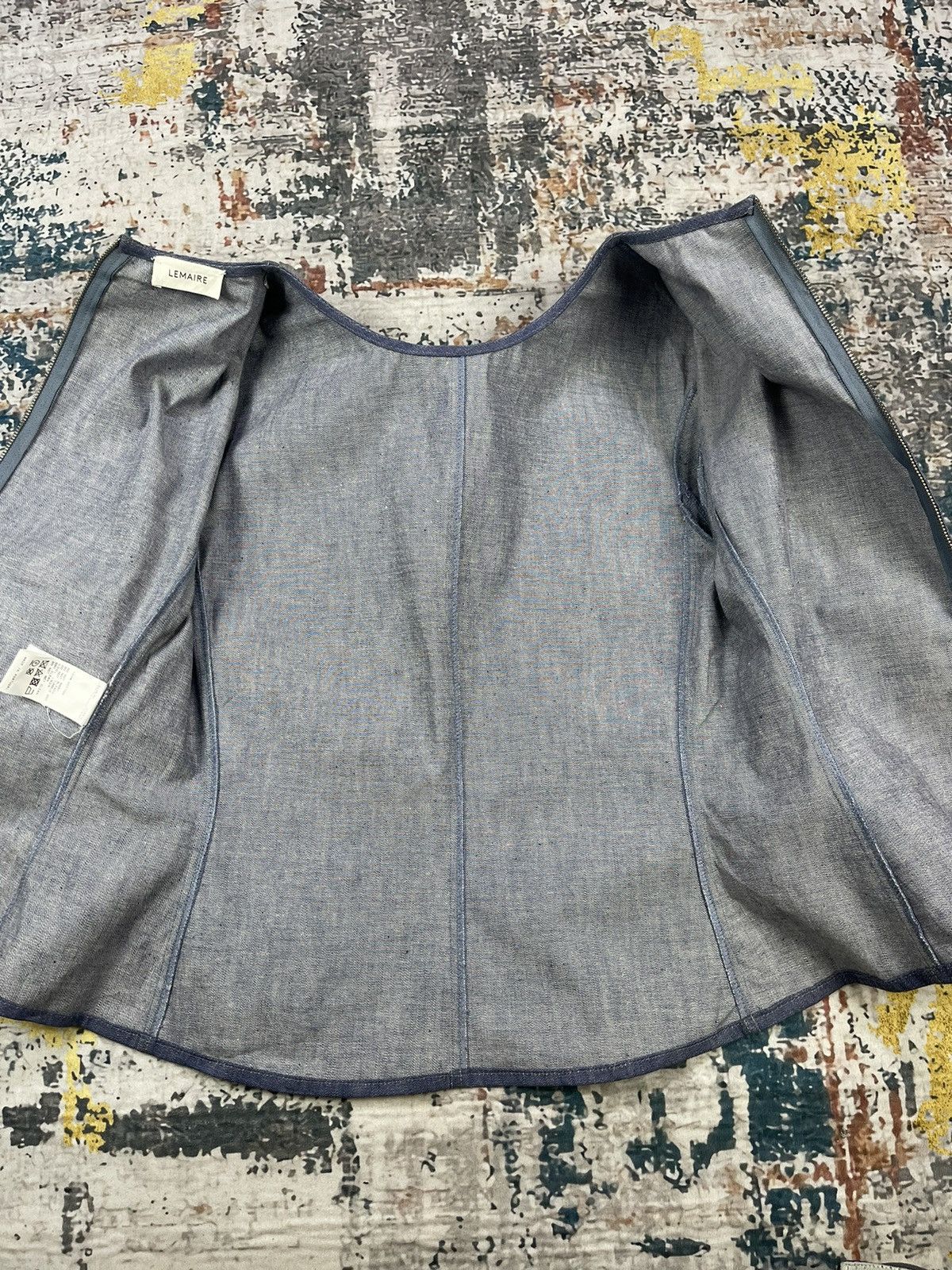 Lemaire Plastron Chambray Denim Jackets