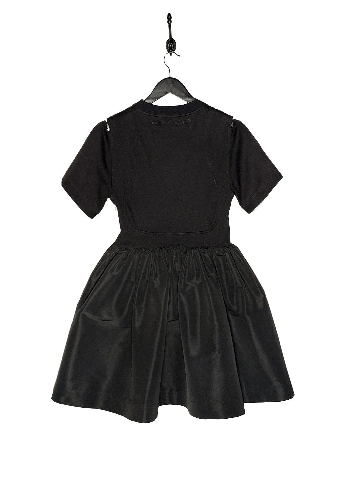 Alexander McQueen 2022 Black Cut Out Flare Mini Dress