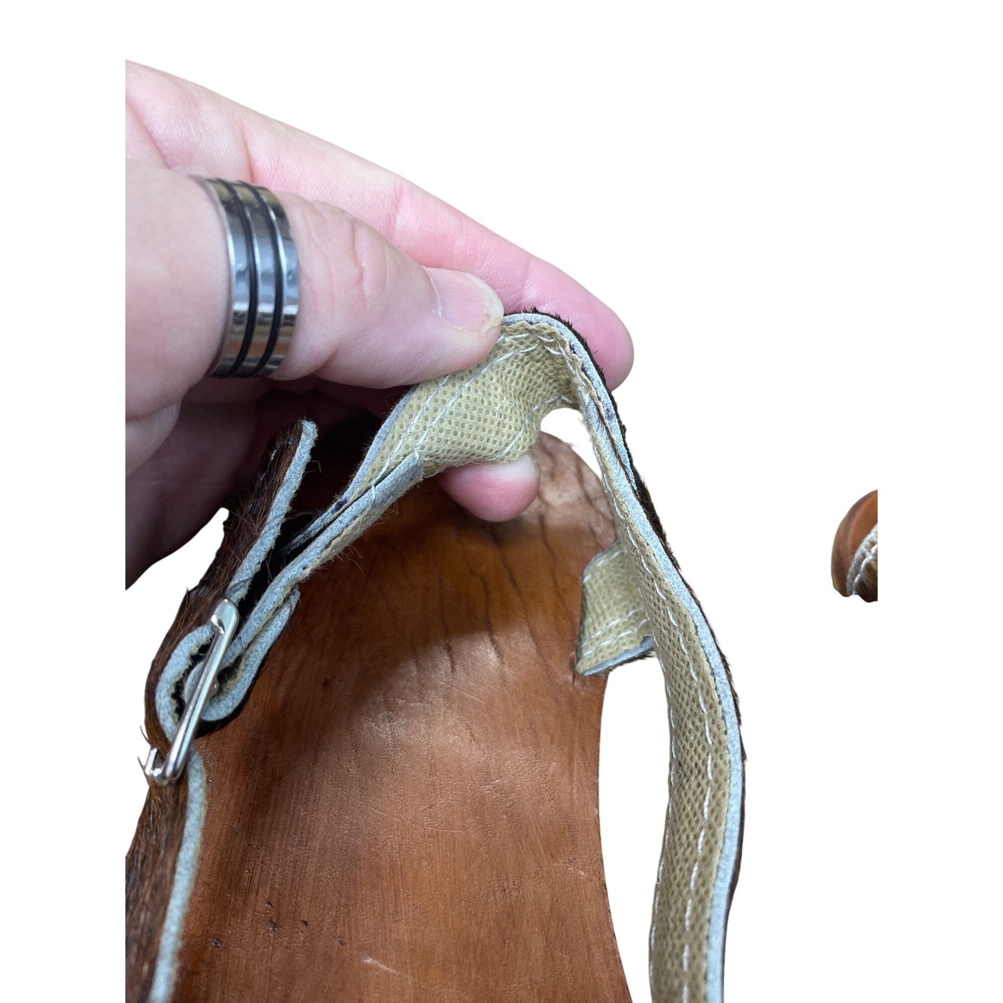 Other Arauca Cowhide hurache wms brown handmade leather sandals Sz Size US 5.5 / IT 35.5 - 11 Thumbnail