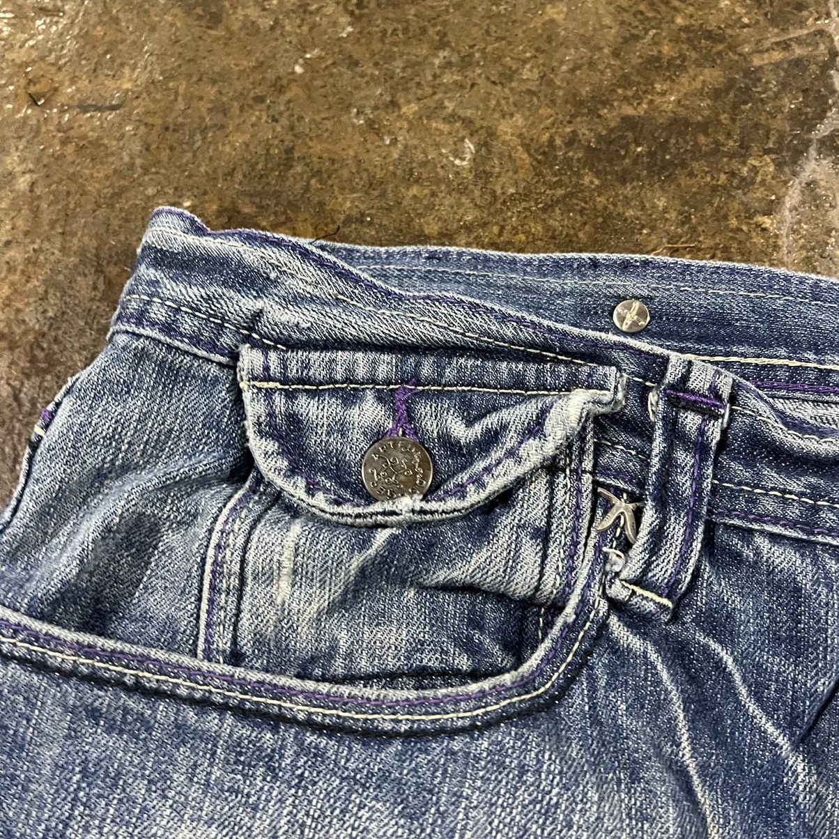 Ed Hardy × JNCO × Vintage Crazy Vintage Y2K Baggy Jeans JNCO Wide Leg Skater Unique Size US 38 / EU 54 - 13 Thumbnail