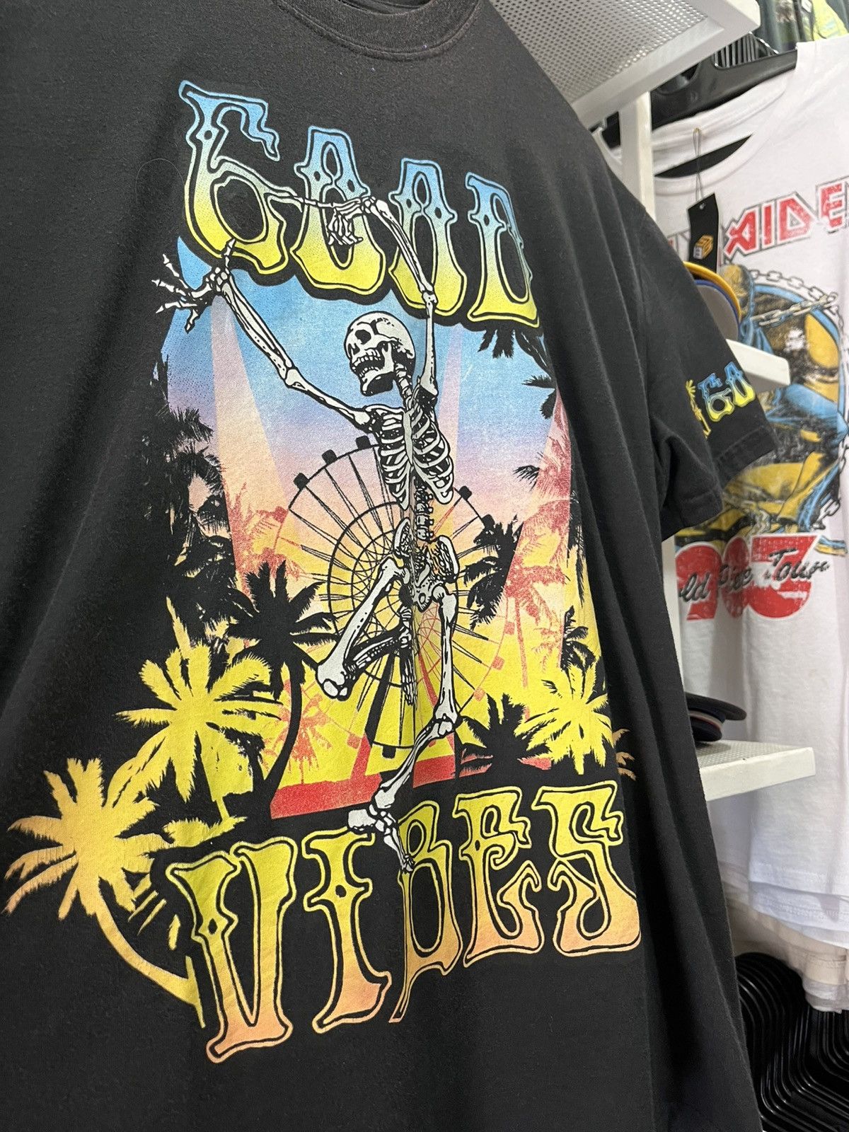 Vintage Vintage Graphic Tee – Skeleton Sunset Edition Size US M / EU 48-50 / 2 - 2 Thumbnail