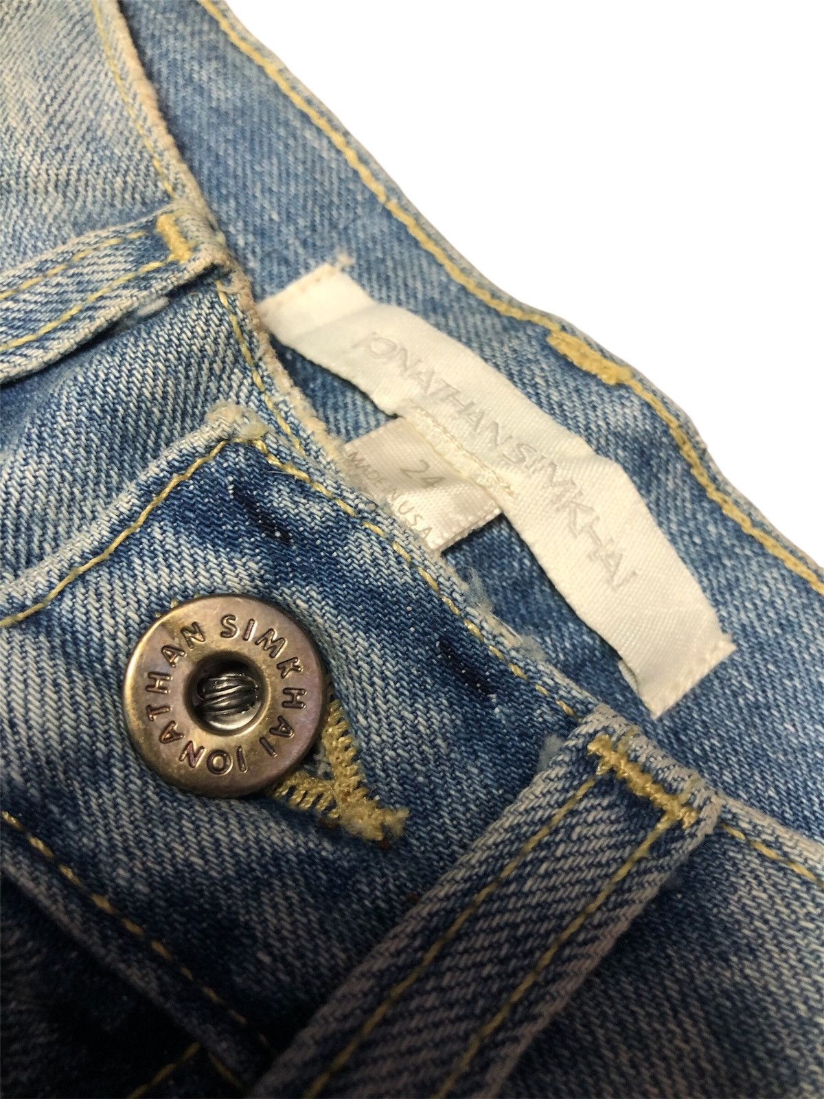 Designer × Jonathan Simkhai × Vintage Vintage Jonathan Simkhai Denim Jeans (unisex) Size 28" / US 6 / IT 42 - 6 Thumbnail