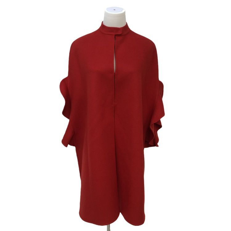 Valentino Valentino Red Virgin Wool Cashmere Coat Size 40 Size S / US 4 / IT 40 - 1 Thumbnail