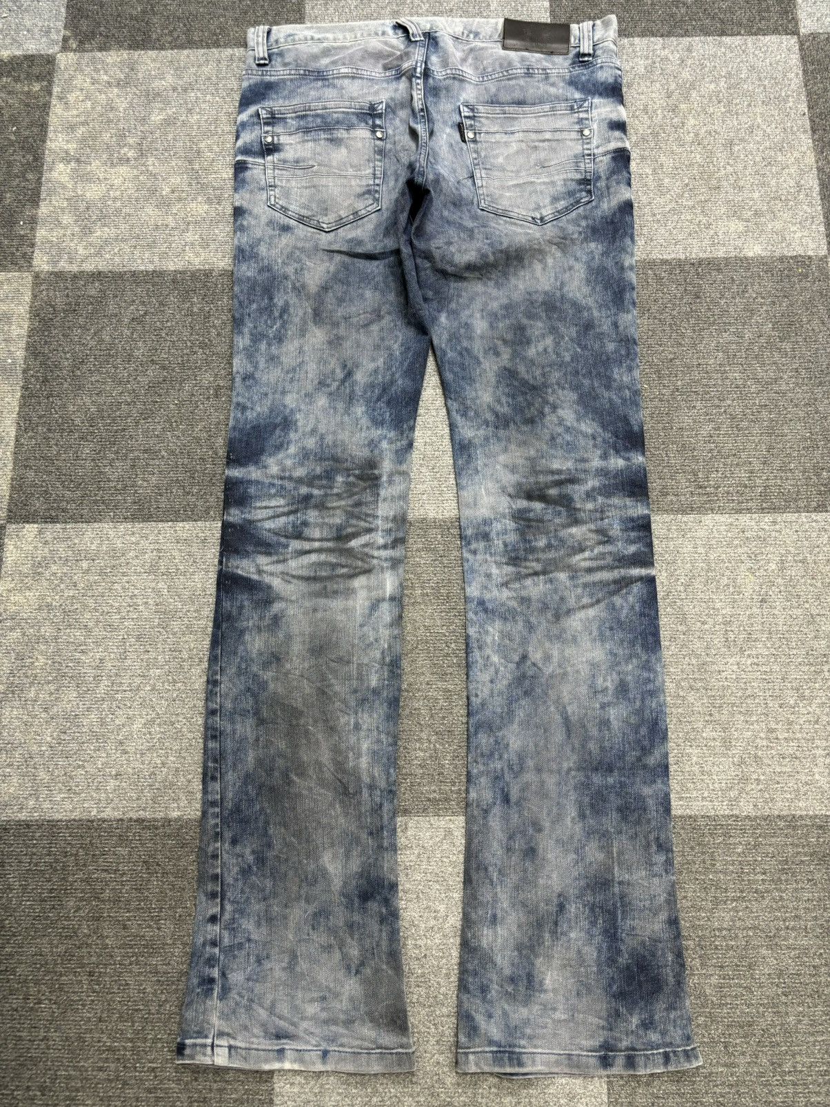 Japanese Brand 💥FLARE💥Insane Style Tornado Mart Japan Flare Denim F466 Size US 35 - 10 Thumbnail