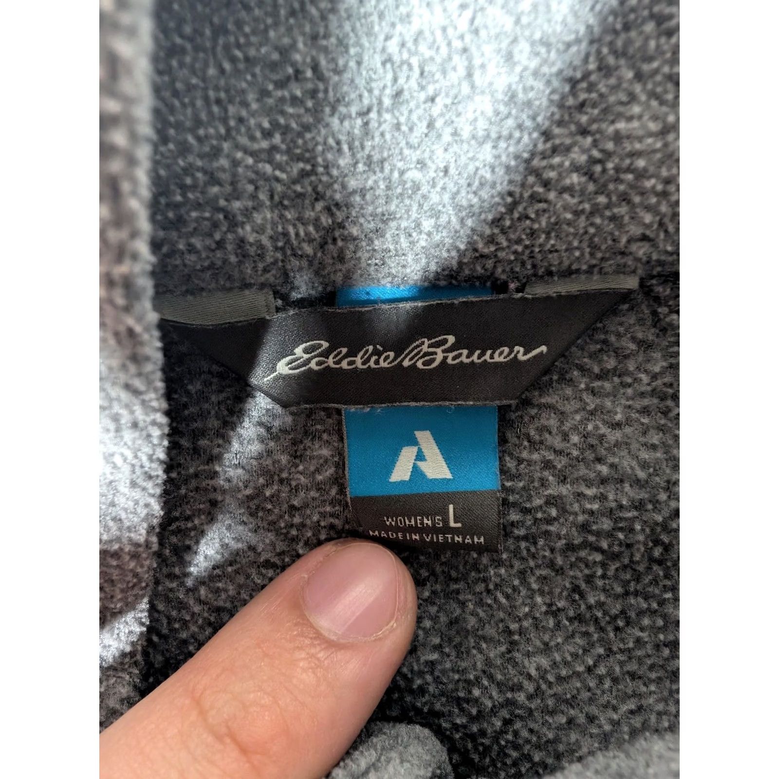 Eddie Bauer Eddie Bauer Jacket Womens Large Gray Fleece Full Zip Lightweight Outdoor Casual Size L / US 10 / IT 46 - 5 Thumbnail