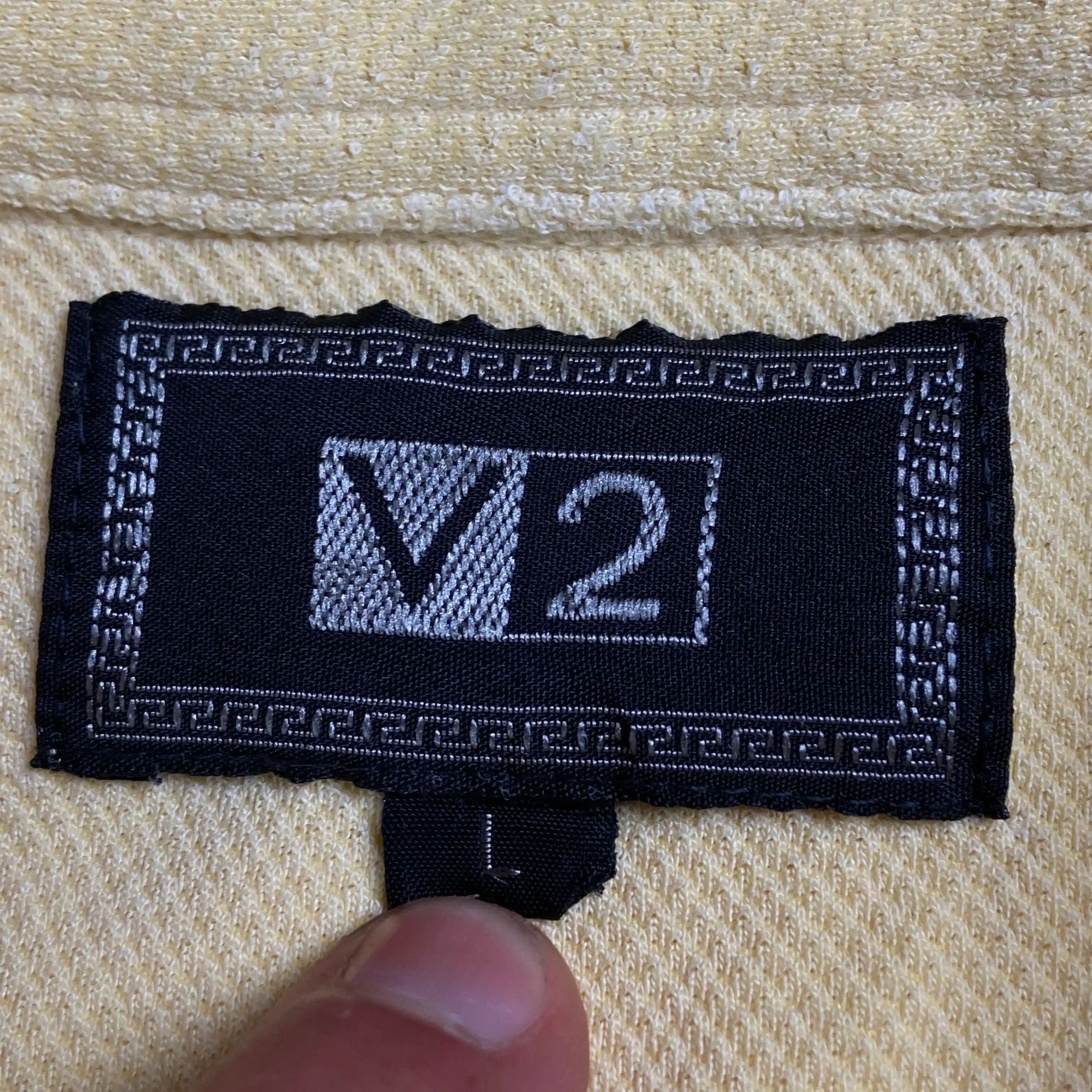 Versace × Vintage Mens Polo T Shirt Versace V2 Vintage Size L Size US L / EU 52-54 / 3 - 6 Thumbnail