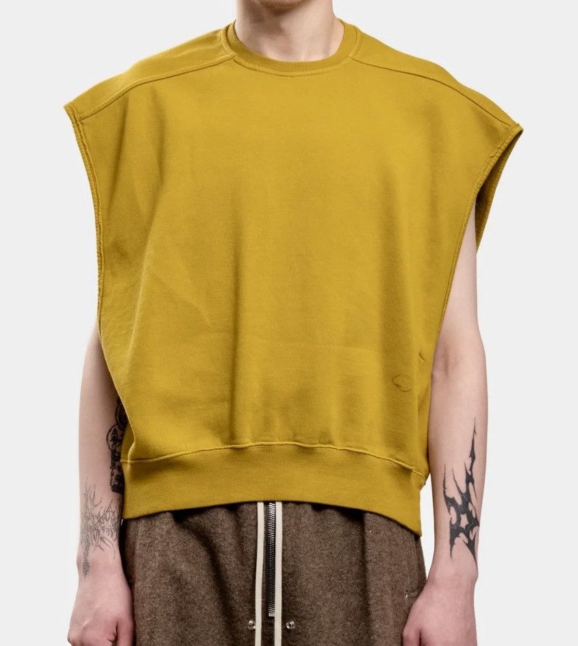 Rick Owens Drkshdw Rick Owens DRKSHDW Sleeveless Jumbo Tatlin Sweatshirt Size US L / EU 52-54 / 3 - 1 Thumbnail