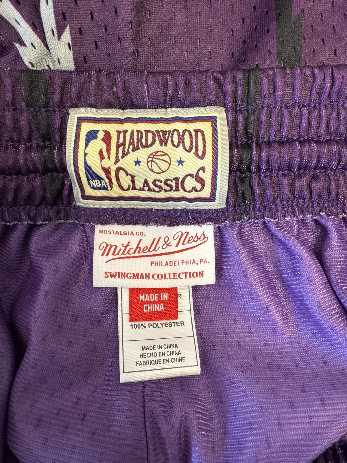 Mitchell & Ness Toronto Raptors Mitchell & Ness Purple Swingman Shorts Size US 38 / EU 54 - 5 Thumbnail