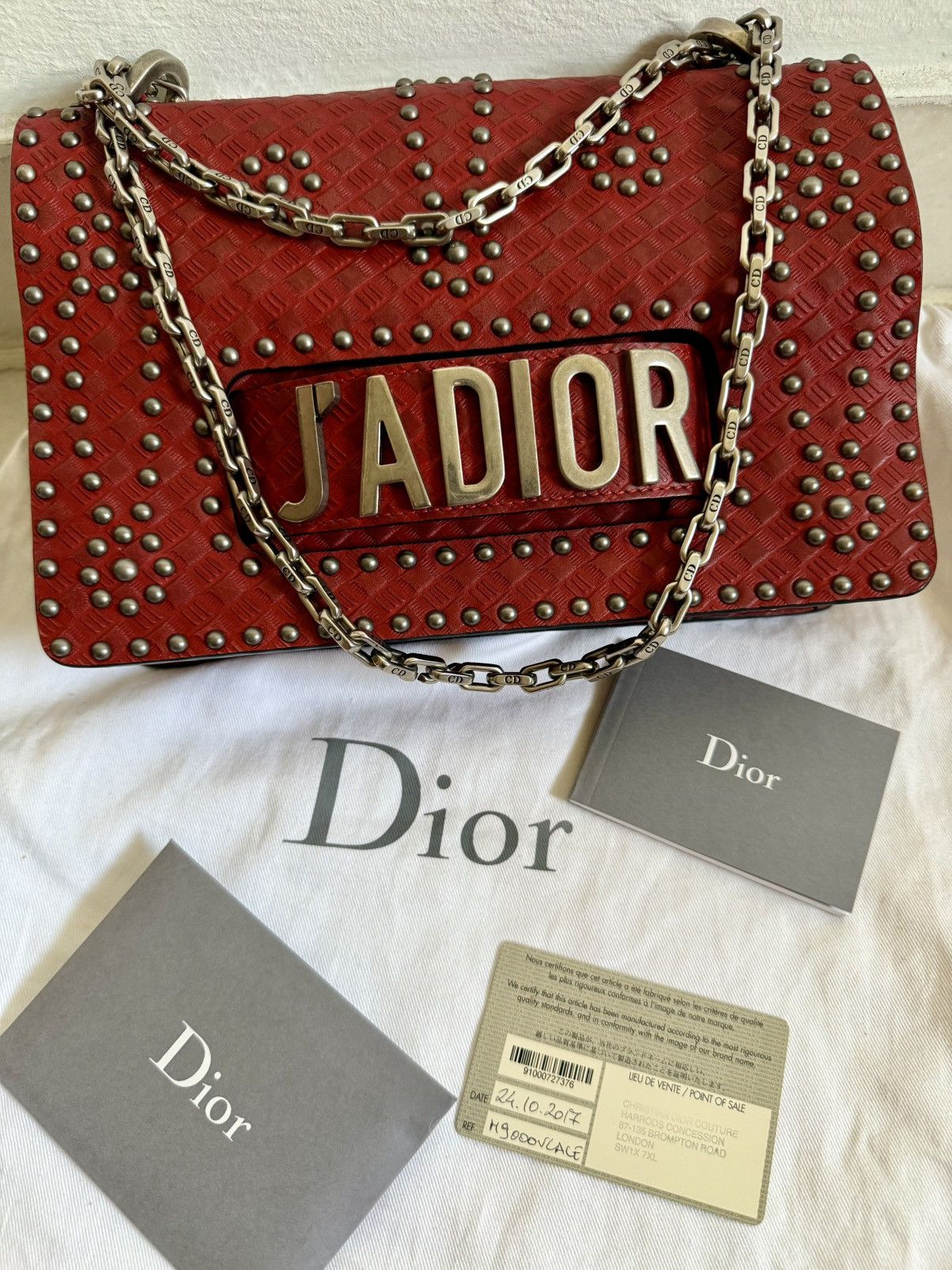 Dior Christian Dior J'Adior Flap Bag studded calfskin leather Size ONE SIZE - 13 Thumbnail