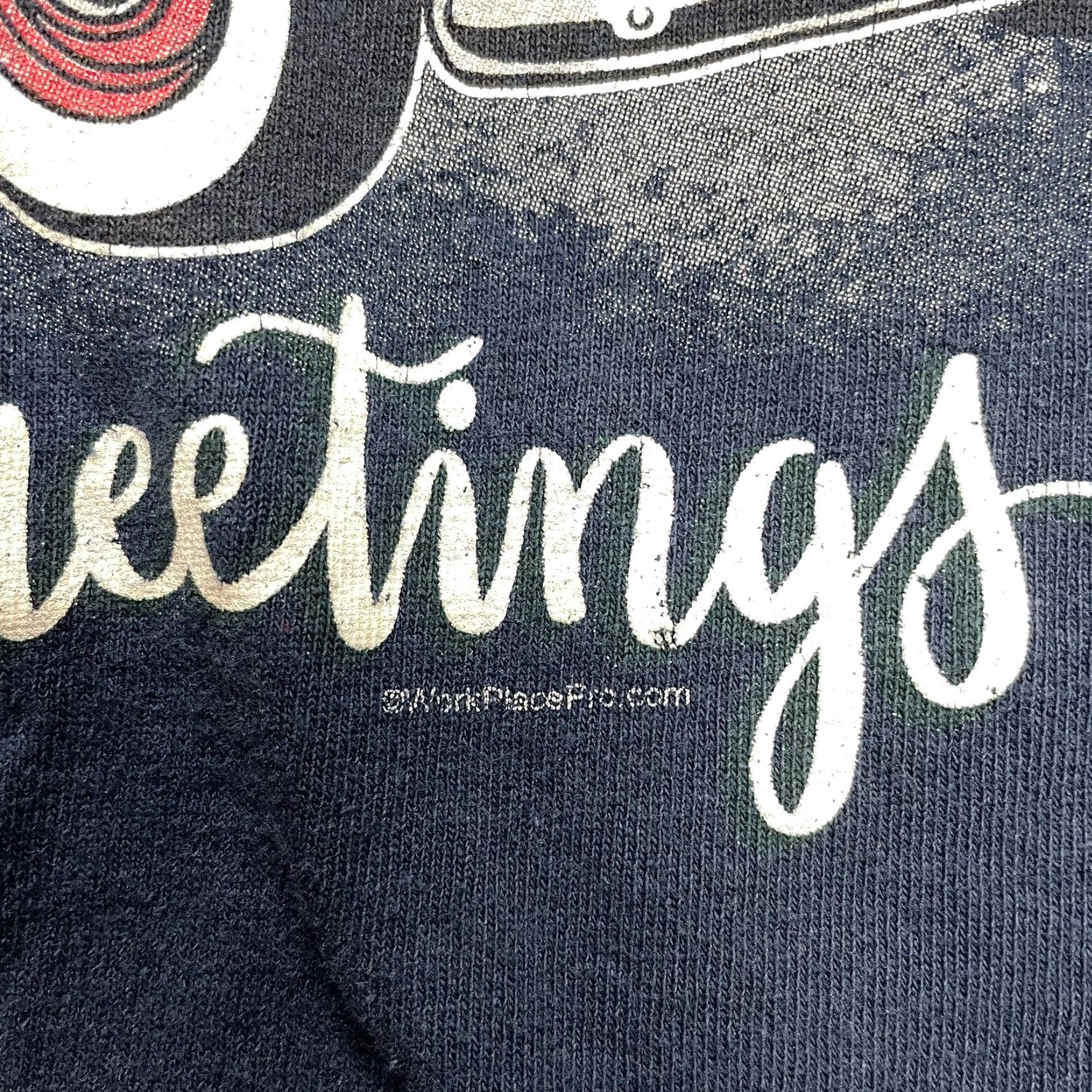 Gildan Gildan Shirt Mens Large Ultra Cotton Christmas Blue Tee Xmas Crew Neck Long Sleeve Holiday Size US L / EU 52-54 / 3 - 3 Thumbnail