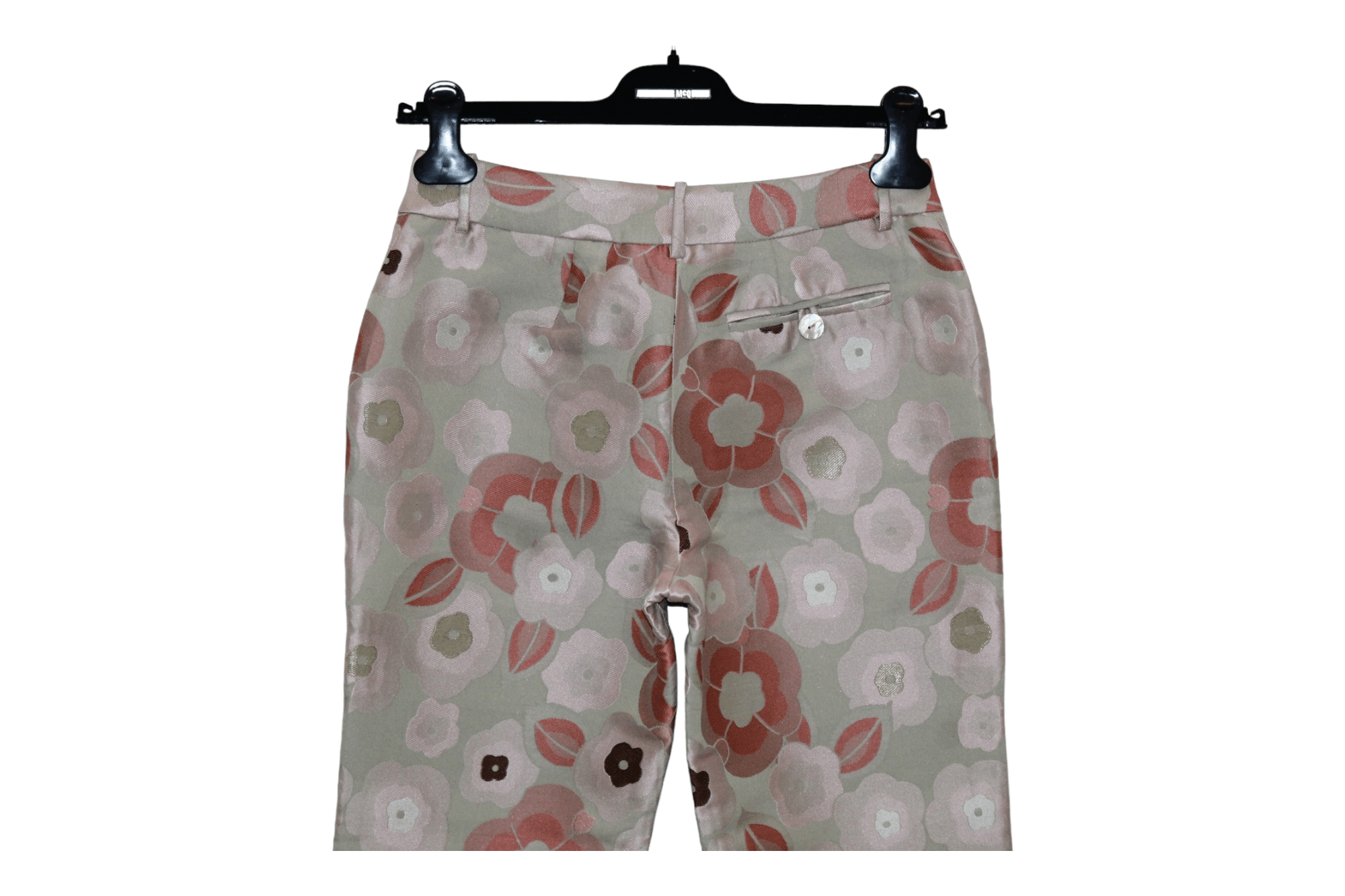 Martine Sitbon Sophie Sitbon Paris Floral Patterns Satin Fabric Luxury Pant Size 27" / US 4 / IT 40 - 9 Thumbnail