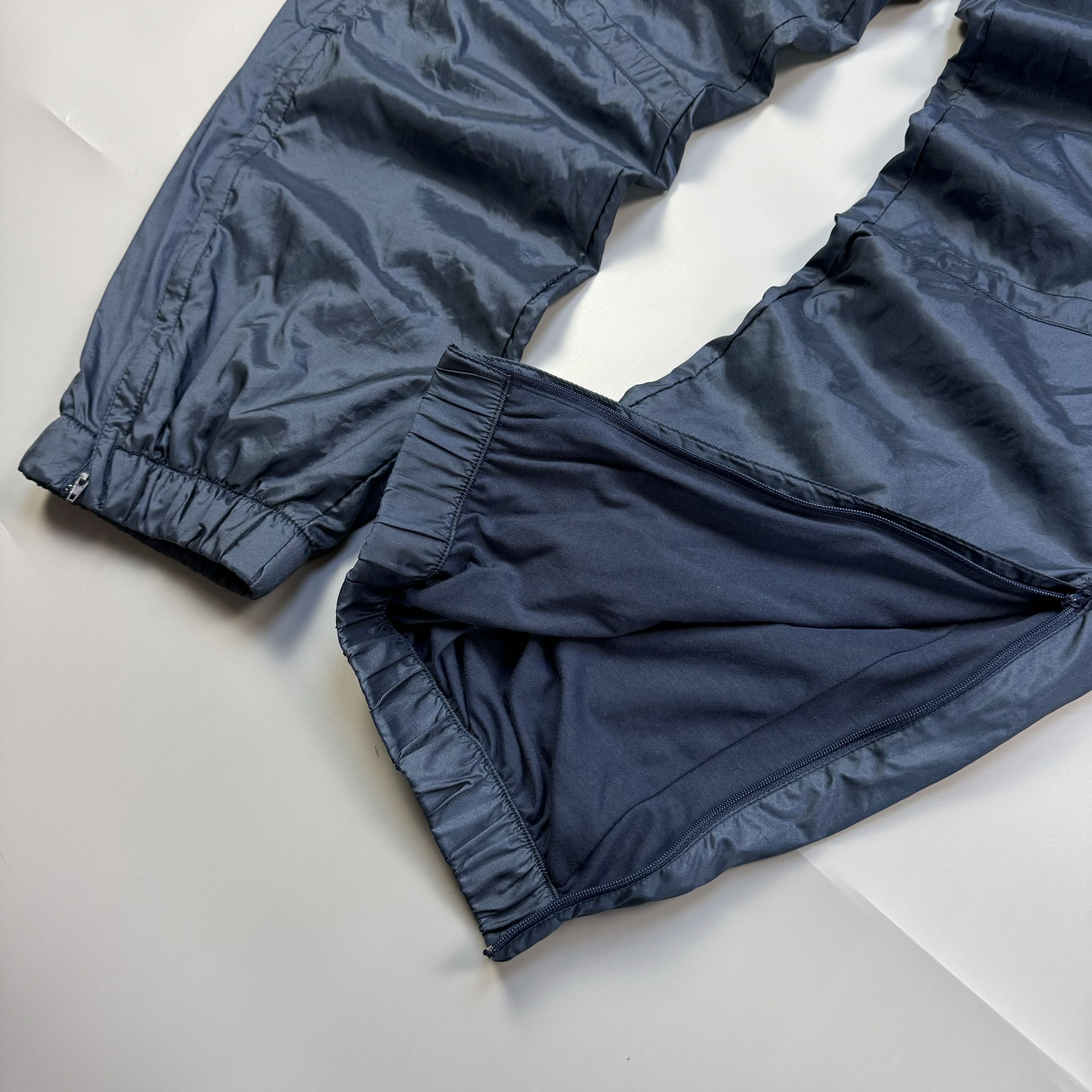 Nike × Vintage NIKE PREMIER 90S VINTAGE NYLON TRACK PANTS METALLIC BLUE Size US 34 / EU 50 - 9 Thumbnail