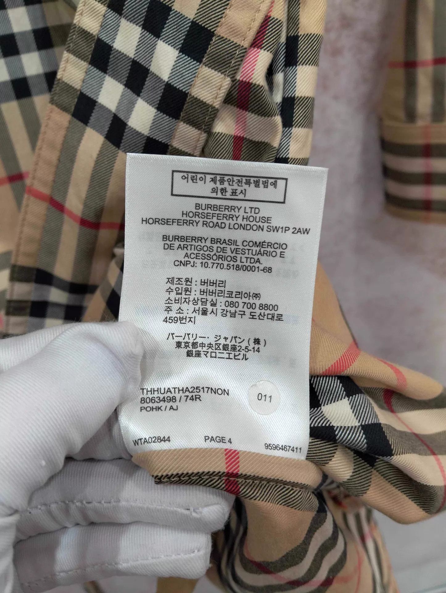 Burberry Burberry Check Long Sleeve Dress UK4 95 New Size XS / US 0-2 / IT 36-38 - 7 Thumbnail
