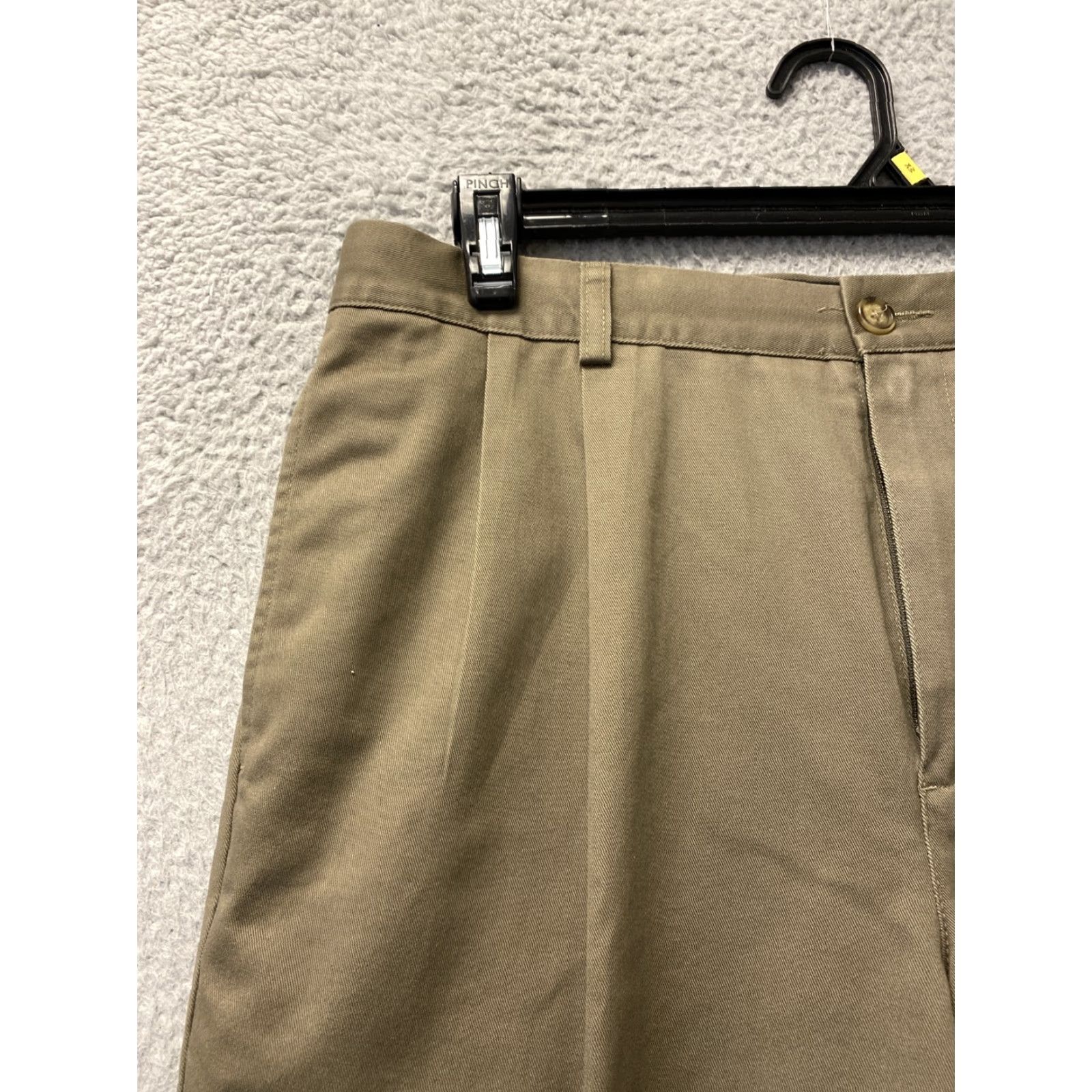 Vintage L.L. Bean Men's Chino Pants 36x30 Straight Leg Flat Front Brown Cotton Casual Business Size US 36 / EU 52 - 3 Thumbnail