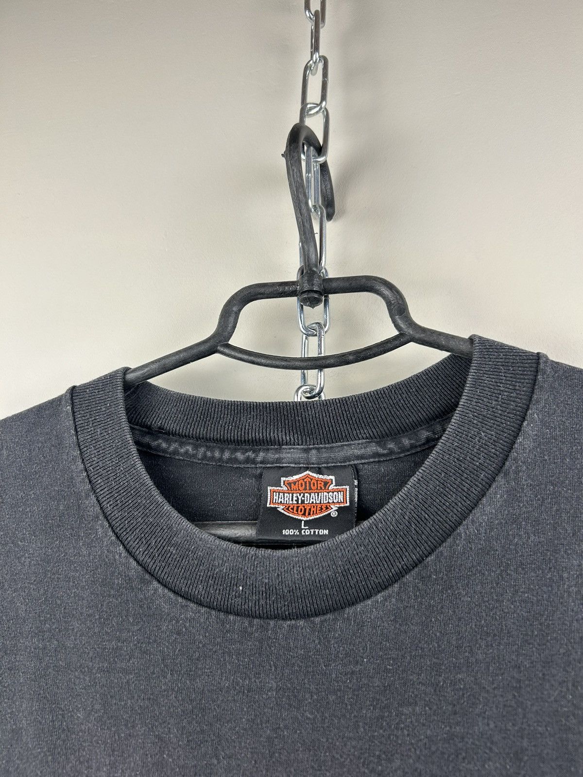 Harley Davidson Vintage 90s Holoubke Harley Davidson Shirt 1992 Black Size US L / EU 52-54 / 3 - 2 Thumbnail