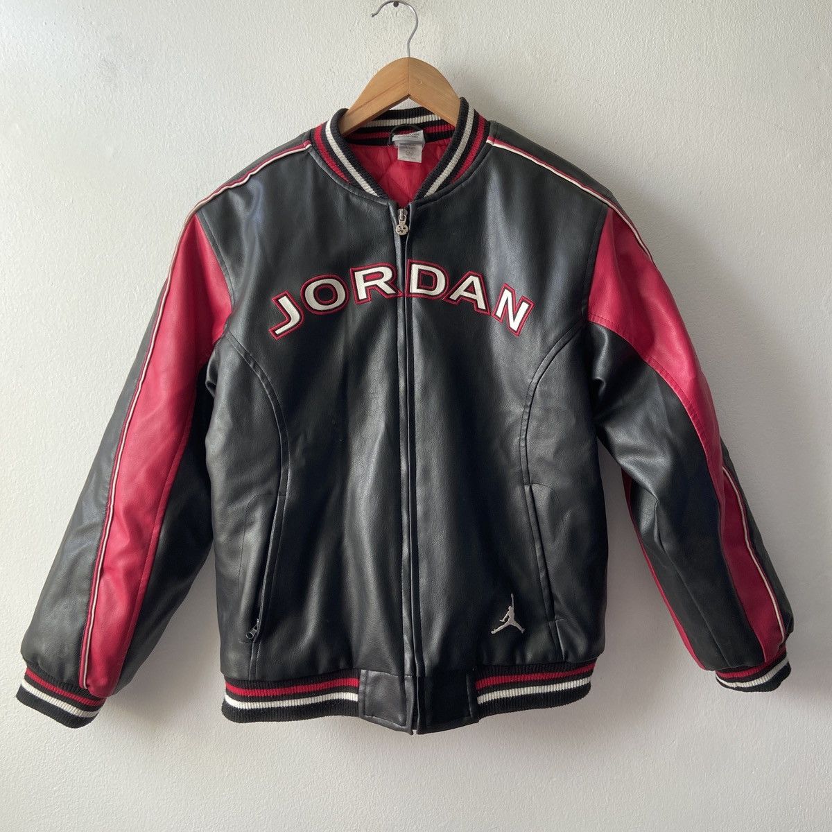 Jordan Brand Michael Jordan Vintage Leather Bomber Jacket Size US S / EU 44-46 / 1 - 1 Thumbnail
