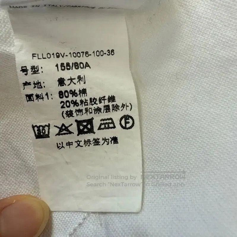 Thom Browne Thom Browne White Cotton Women's Shirt . Size M / US 6-8 / IT 42-44 - 4 Thumbnail