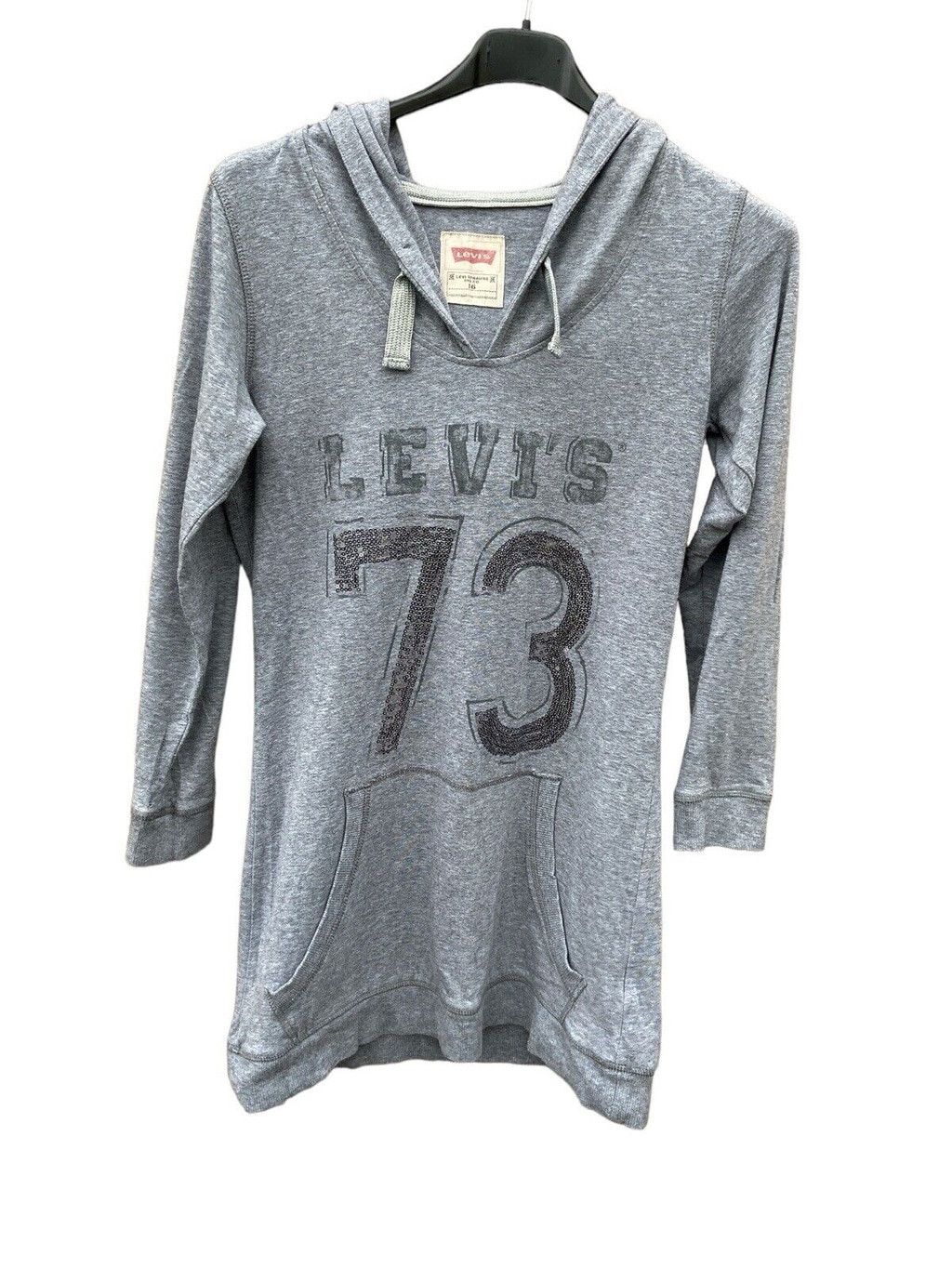 Levi's Women’s Sweatshirt Hoodie Tunic Long Slave Pocket Size S / US 4 / IT 40 - 1 Thumbnail