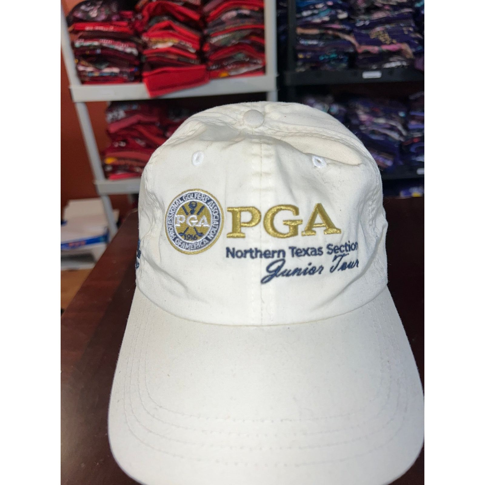 PGA Tour PGA Hat Northern Texas Section Junior Tour Golfing White Cap Size ONE SIZE - 2 Thumbnail