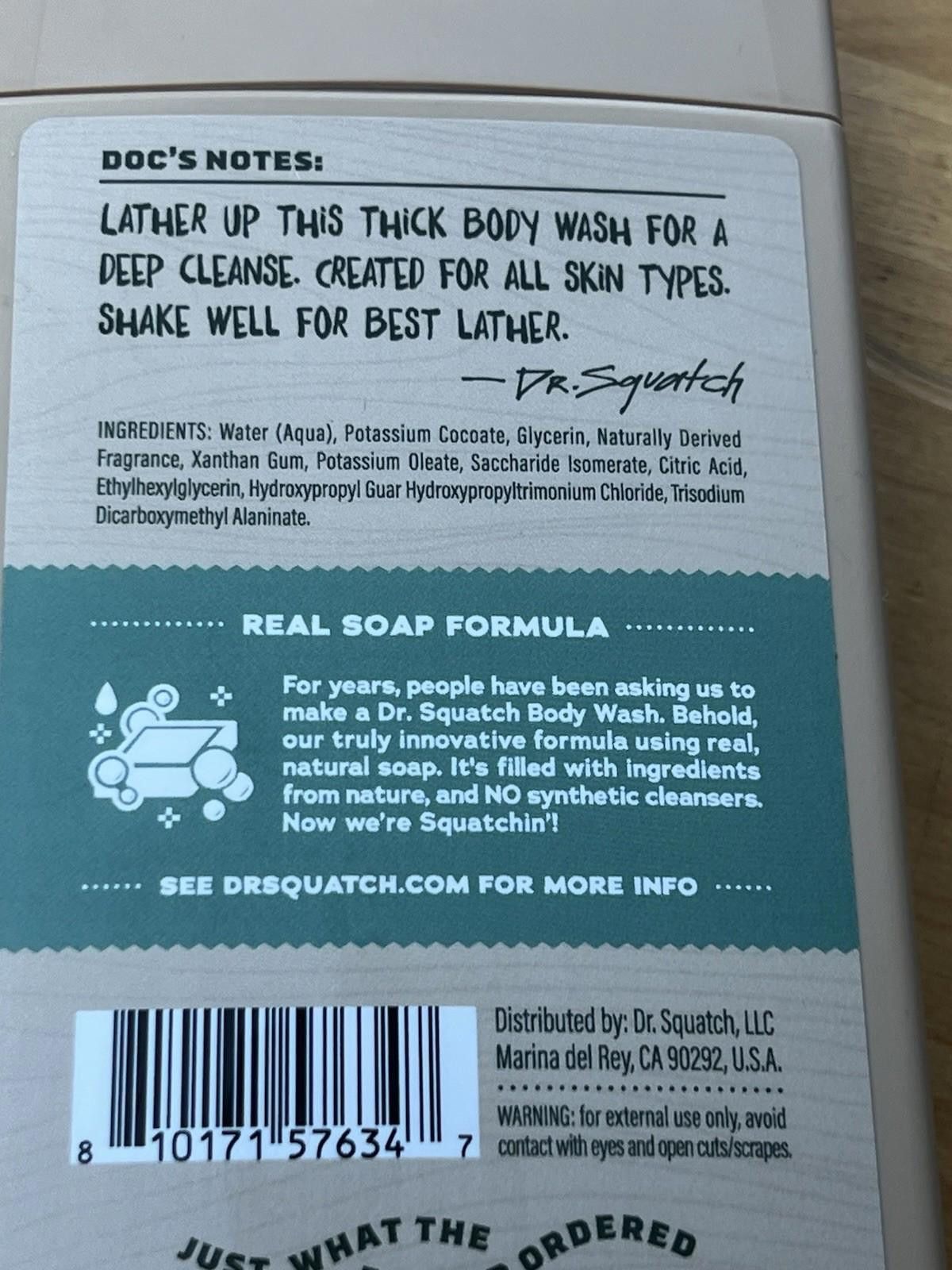 Other Dr. Squatch rainforest Rapids Men’s 14oz Natural Body Wash Size ONE SIZE - 11 Thumbnail