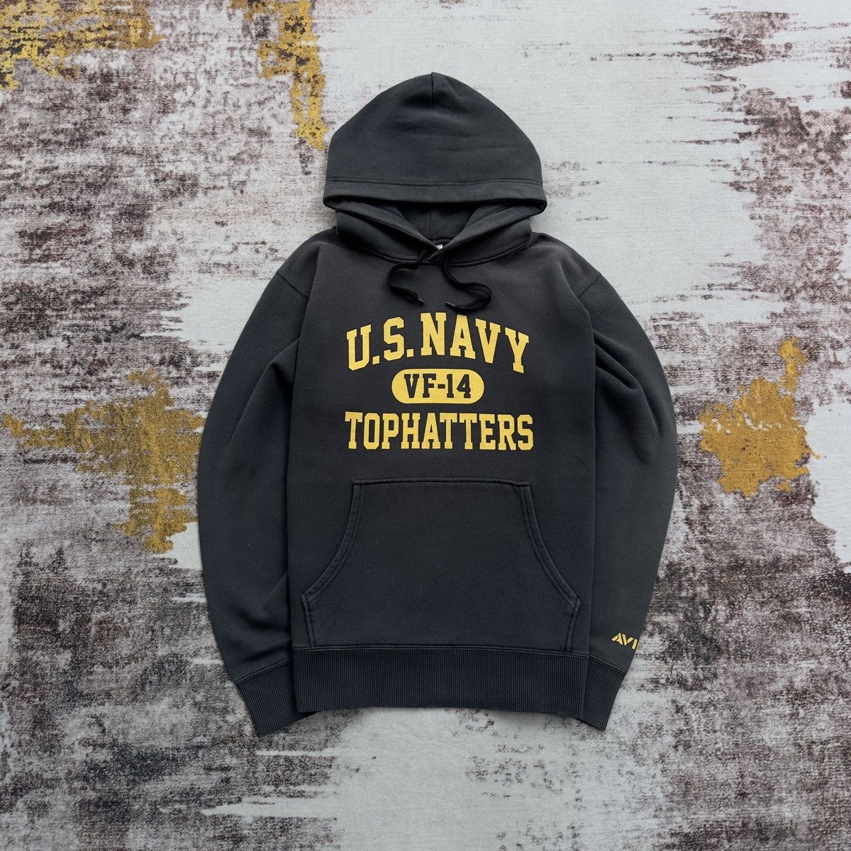 Avirex VINTAGE AVIREX US NAVY TOPHATTERS HOODIE RARE ARMY Size US XL / EU 56 / 4 - 1 Thumbnail