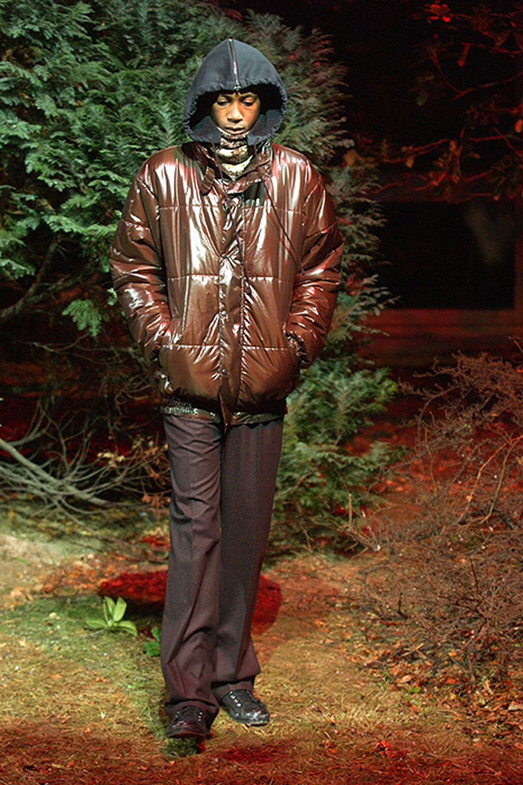 Raf Simons AW2002 Raf simons RUNWAY Virginia Creeper Puffer Jacket Size US M / EU 48-50 / 2 - 2 Thumbnail
