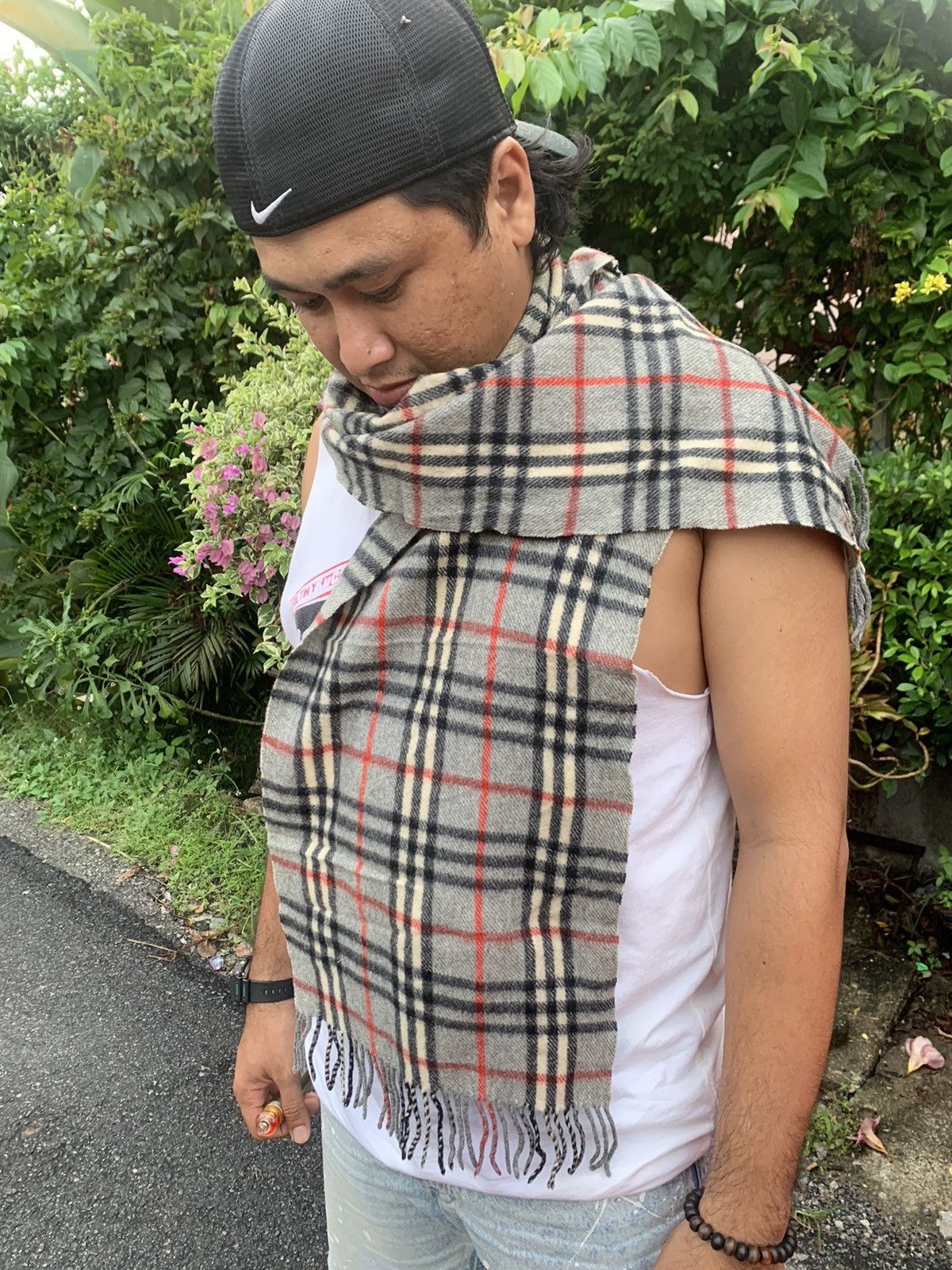 Burberry × Designer Vintage Buberry Scaff wool Size ONE SIZE - 2 Thumbnail