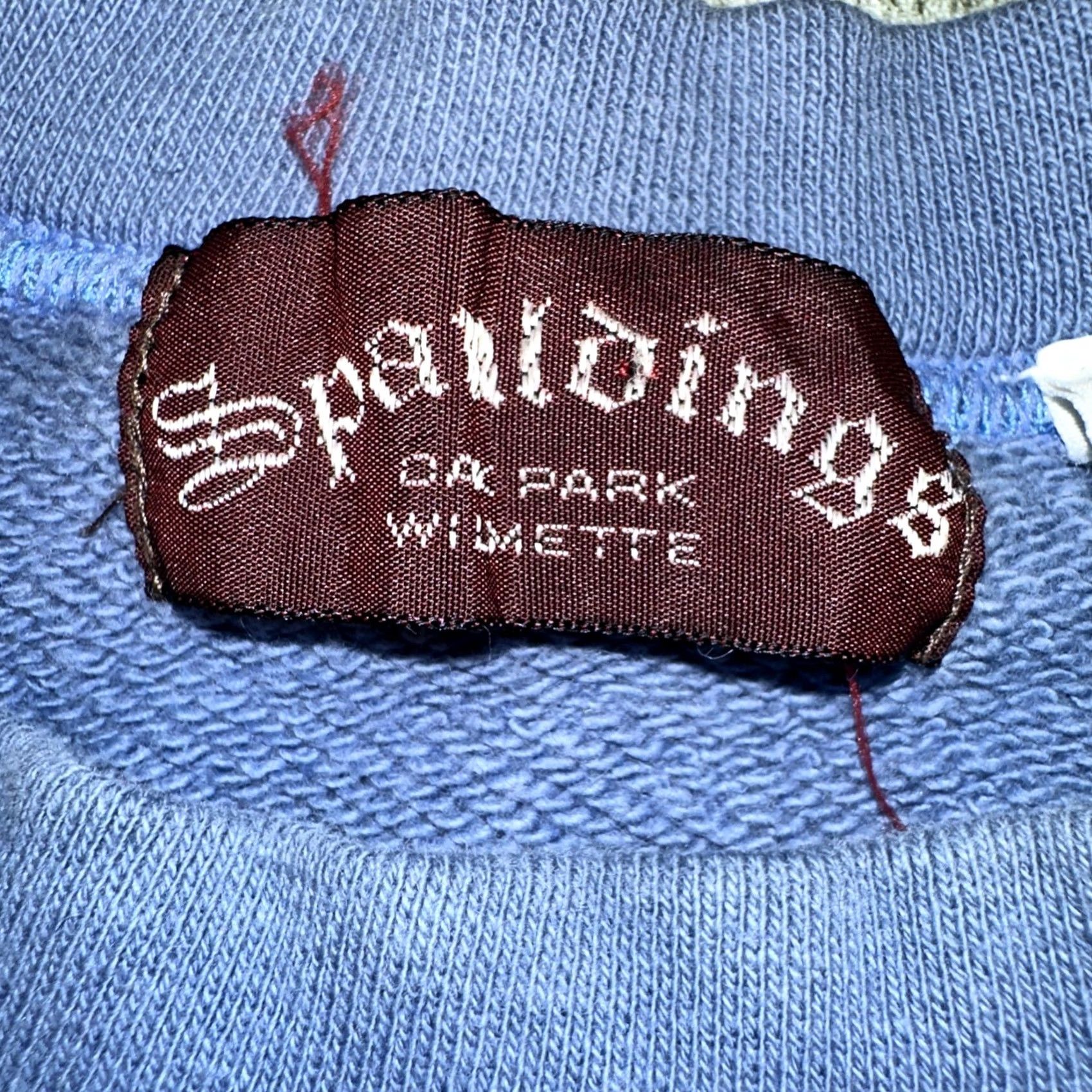 Spalding VINTAGE Spalding Sweatshirt Raglan Blue Terry Loopback Made in Japan Mens S Size US S / EU 44-46 / 1 - 3 Thumbnail