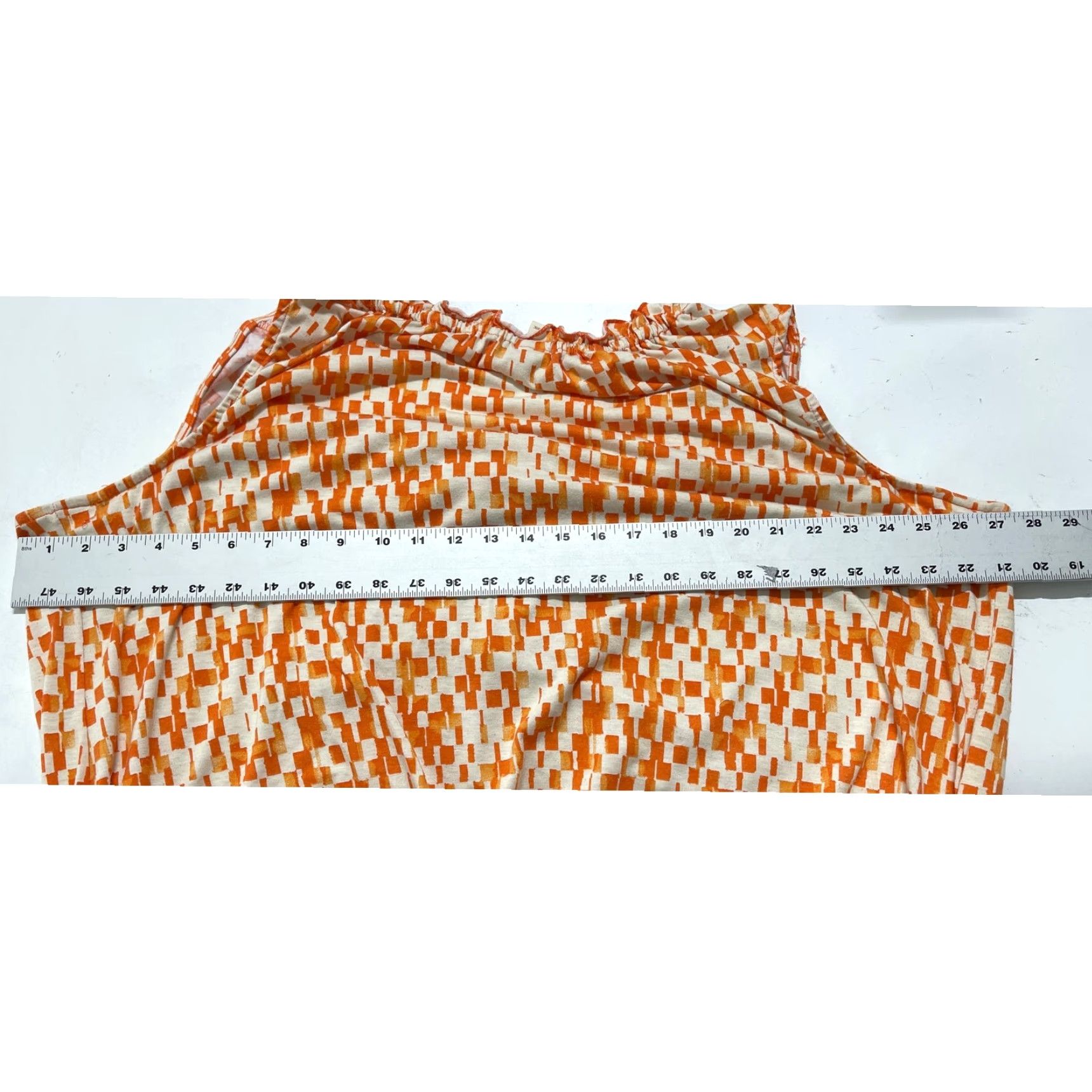 Faded Glory Faded Glory Tank 4X Plus Size Orange Geometric Sleeveless Scoop Neck Tunic Women Summer Spring Fall Winter Pilling Size XXL / US 16-18 / IT 52-54 - 5 Thumbnail