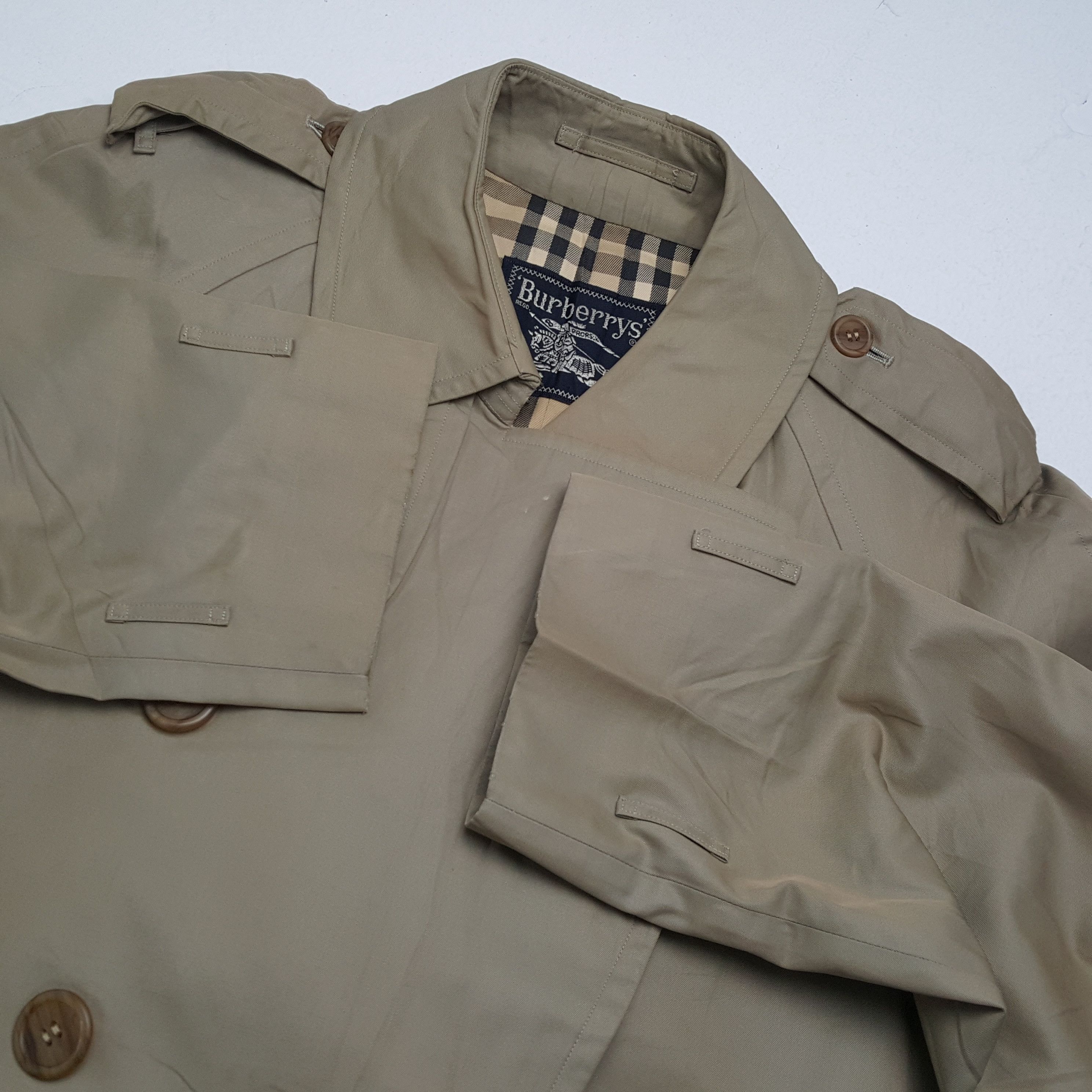 Burberry × Vintage BURBERRYS Luxury Brand Fashion Style Trench Jacket Size US M / EU 48-50 / 2 - 9 Thumbnail