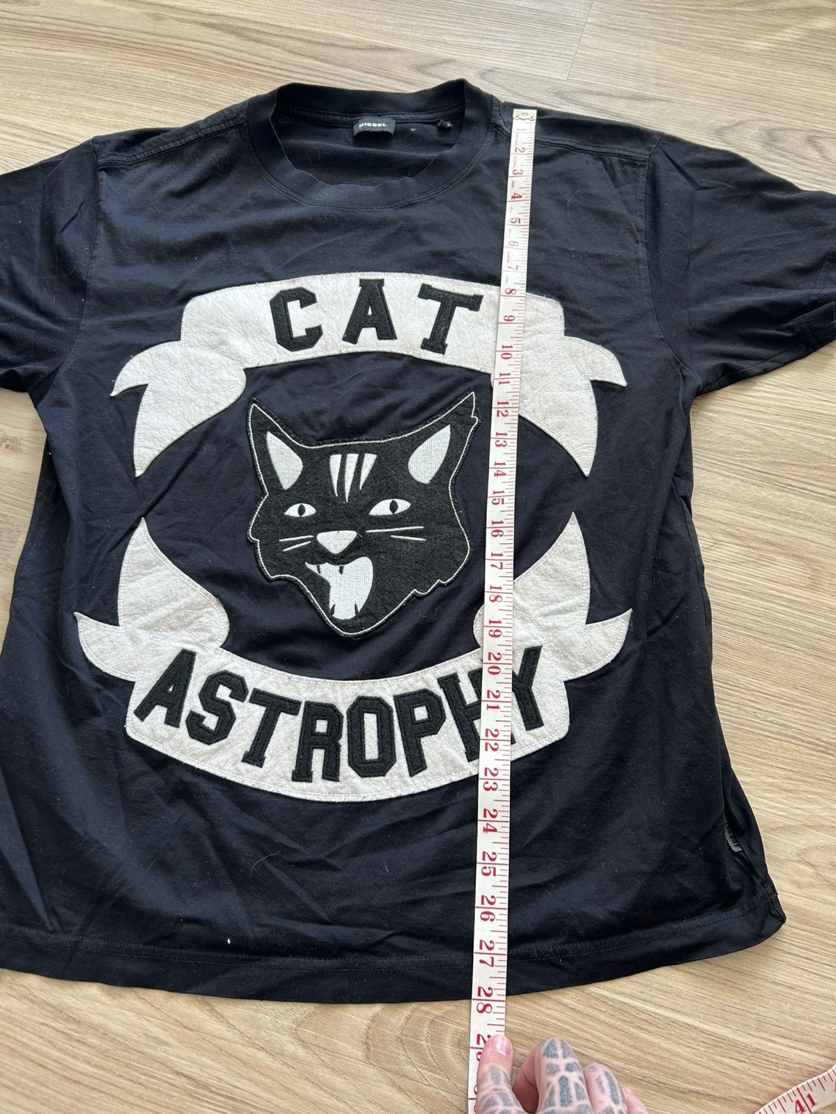Diesel Diesel Cat Patch Work Tee Black Size US M / EU 48-50 / 2 - 7 Thumbnail