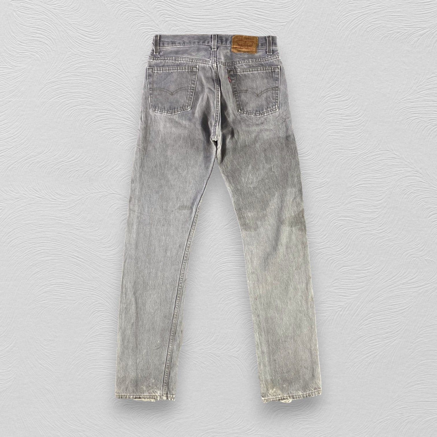 Levi's Vintage 90s Levis 501 Jeans Faded Gray Denim KJ3349 Size US 30 / EU 46 - 2 Thumbnail