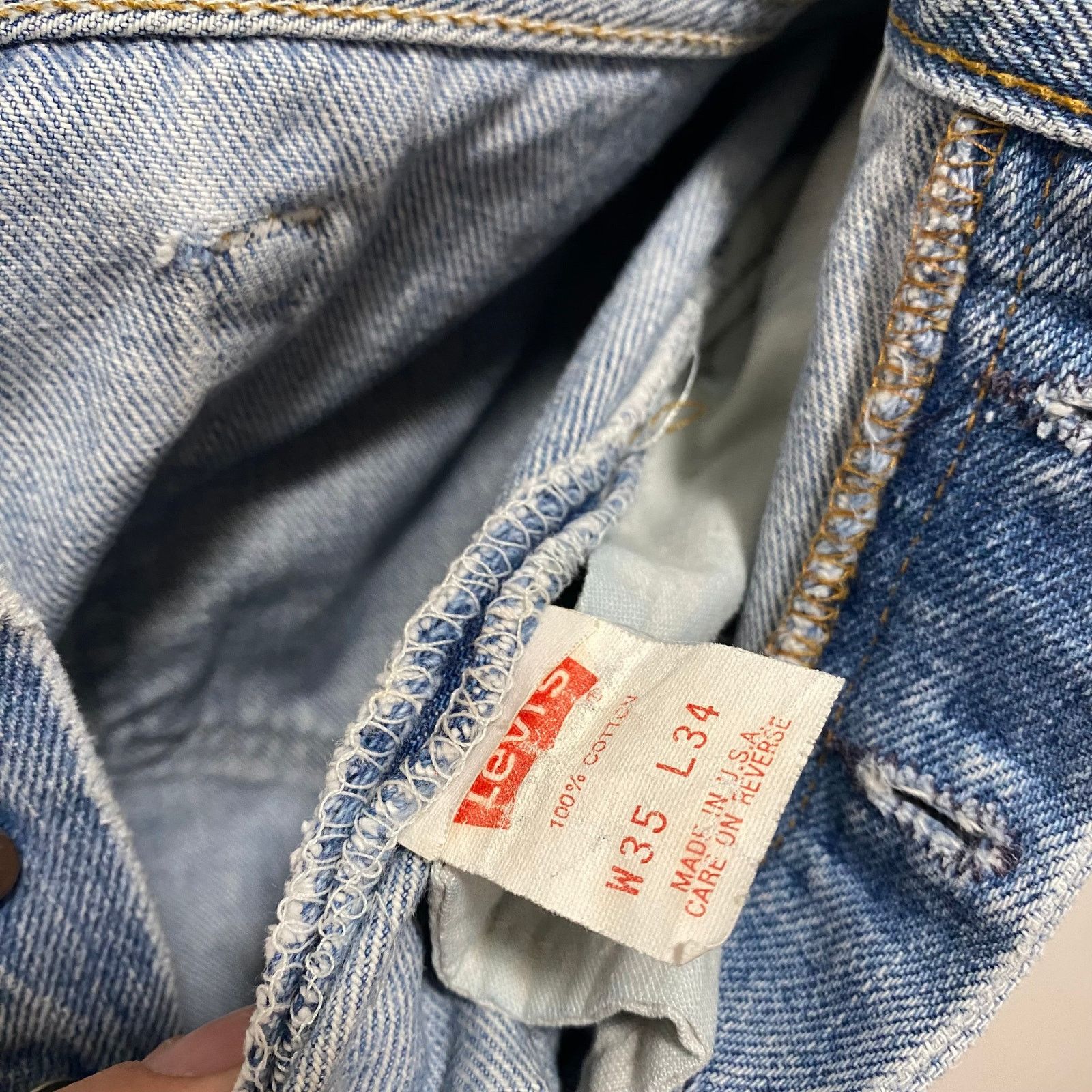 Levi's × Vintage Vintage Levi's 501 Button Fly Denim Jeans Size US 32 / EU 48 - 7 Thumbnail