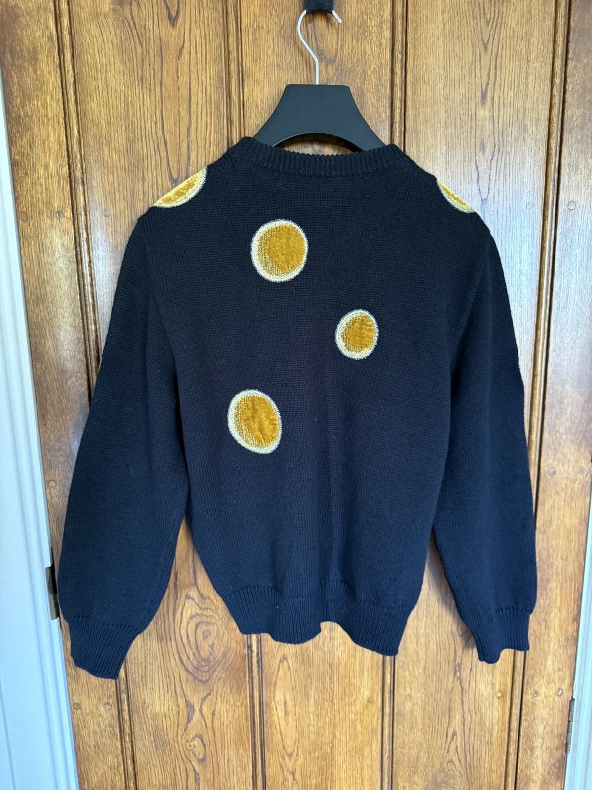 Celine × Hedi Slimane $1.6k Celine crew neck sweater with velvet circles M Hedi Size US M / EU 48-50 / 2 - 14 Thumbnail